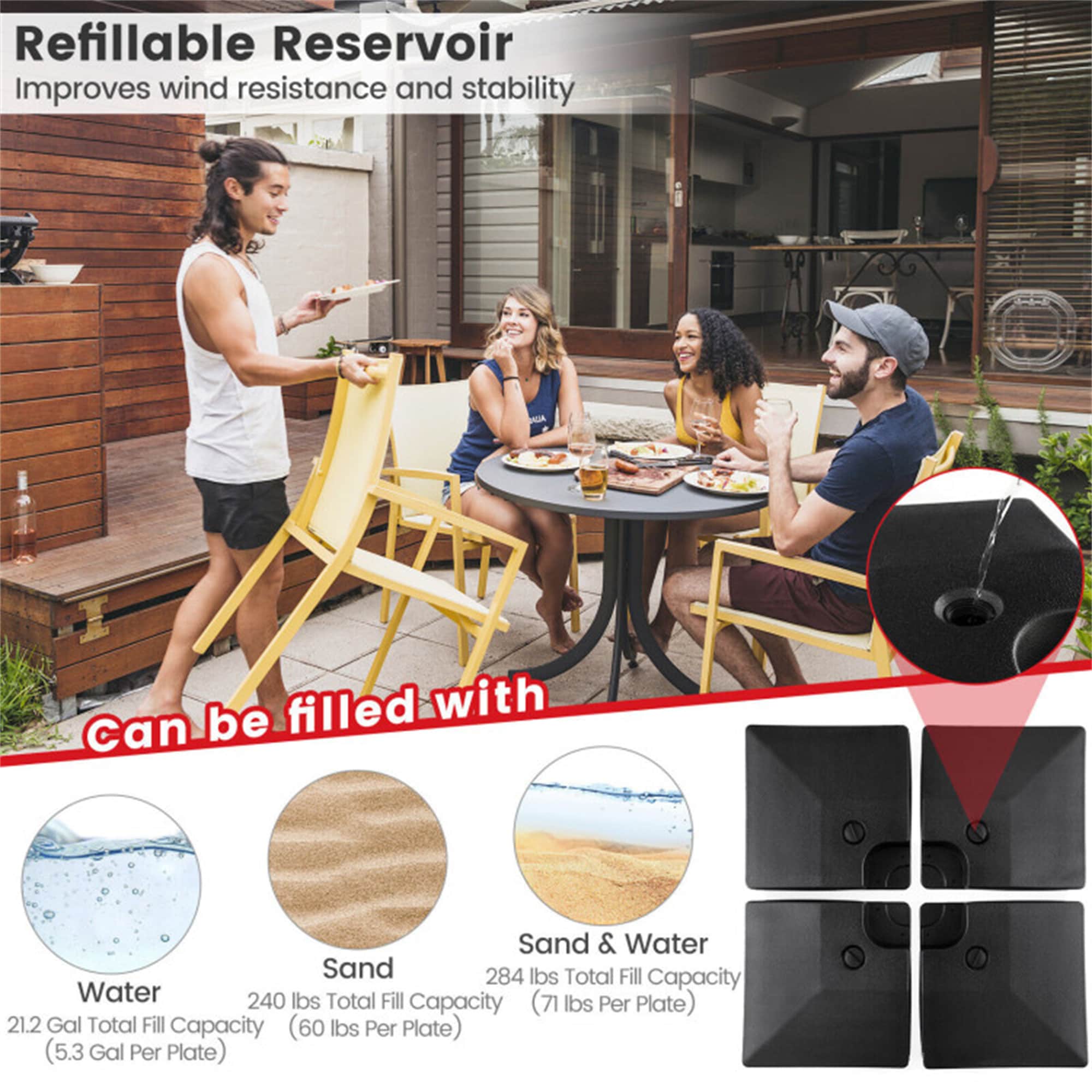 BABOOM BOM-NP11683-OR Umbrella-Bases - View #5