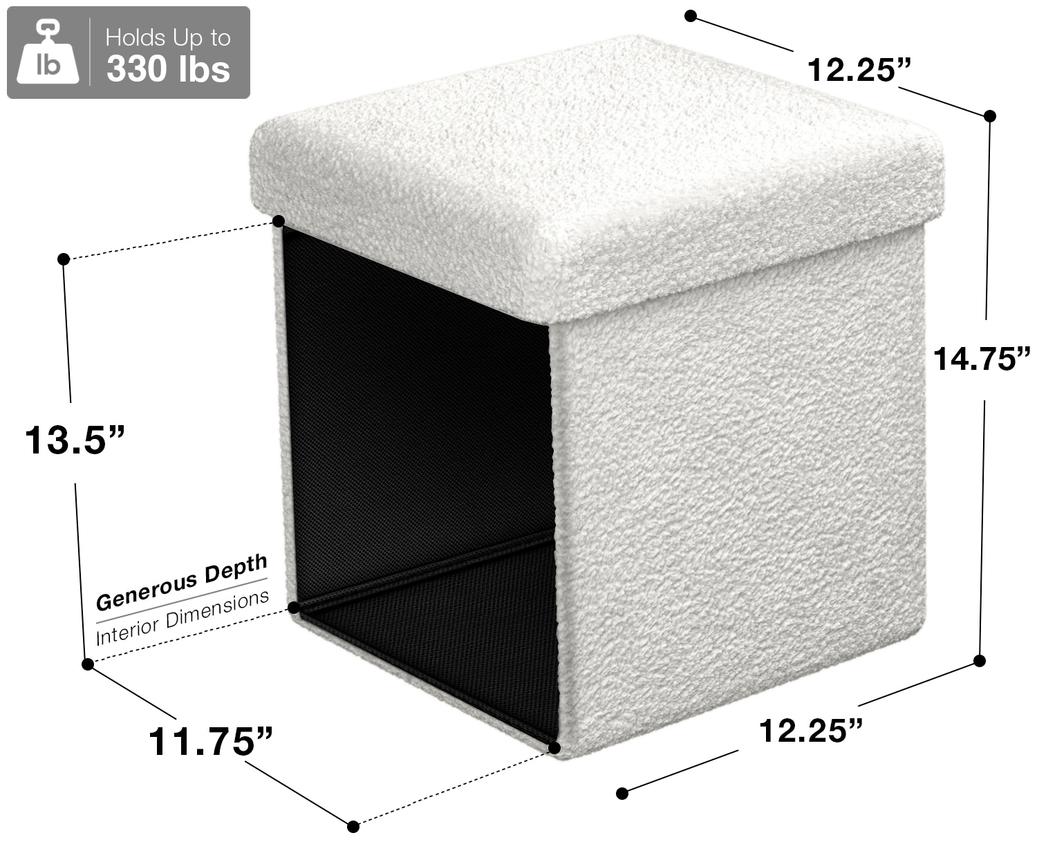 SORBUS 192405395680 Indoor-Ottomans - View #7