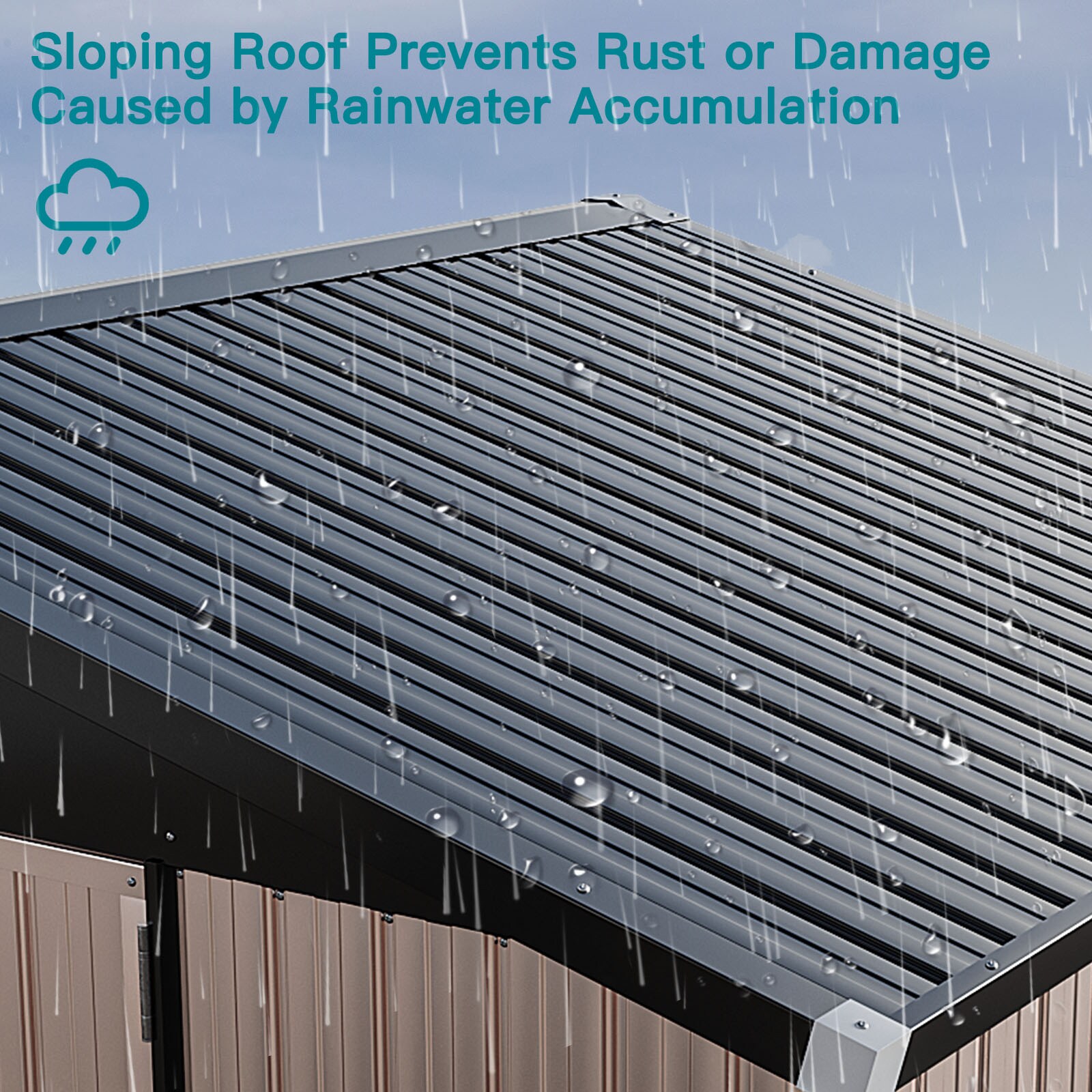 AOXUN AX-42718R Metal-Storage-Buildings-Sheds - View #4