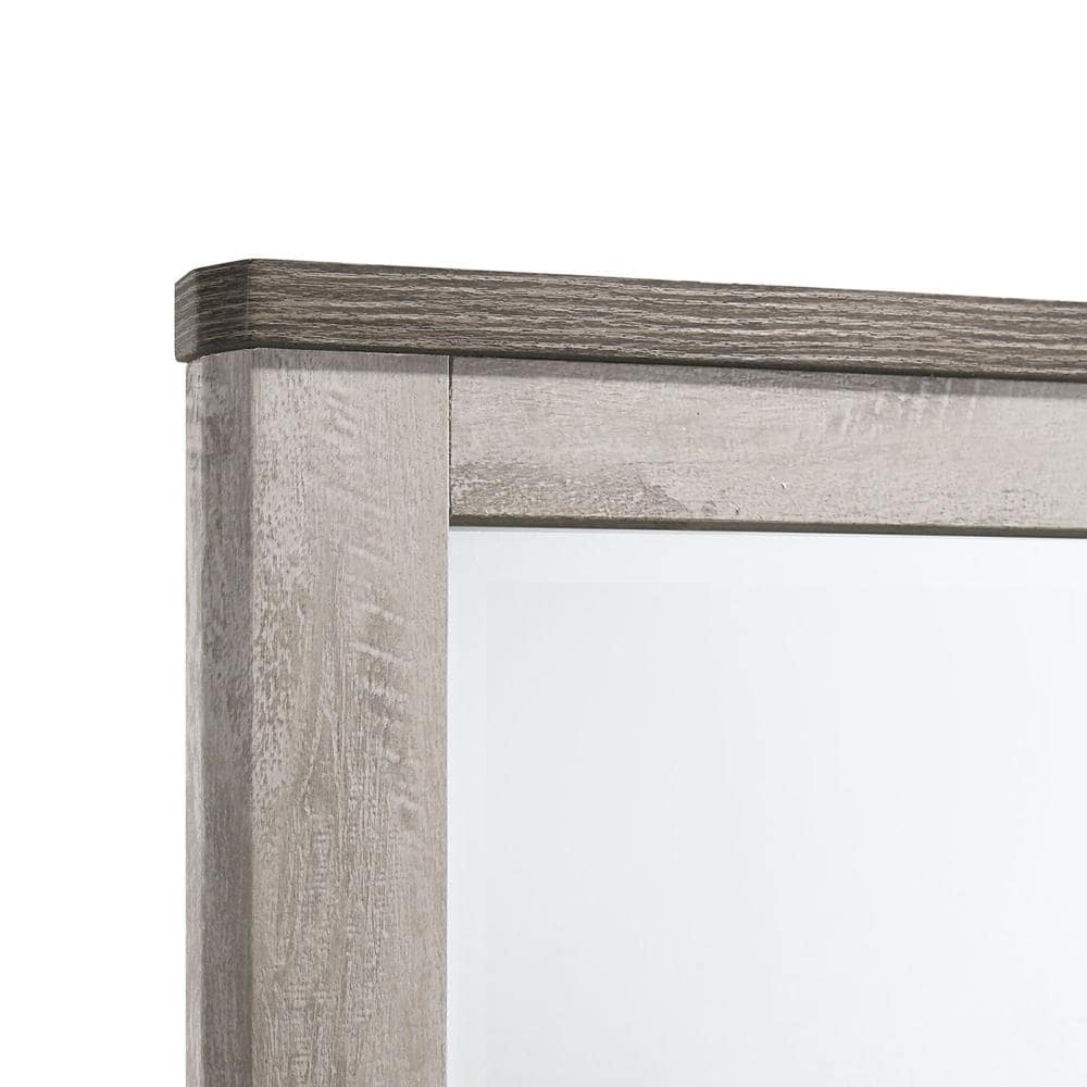 Adam King Panel 5-Piece Light and Dark Gray Bedroom Set