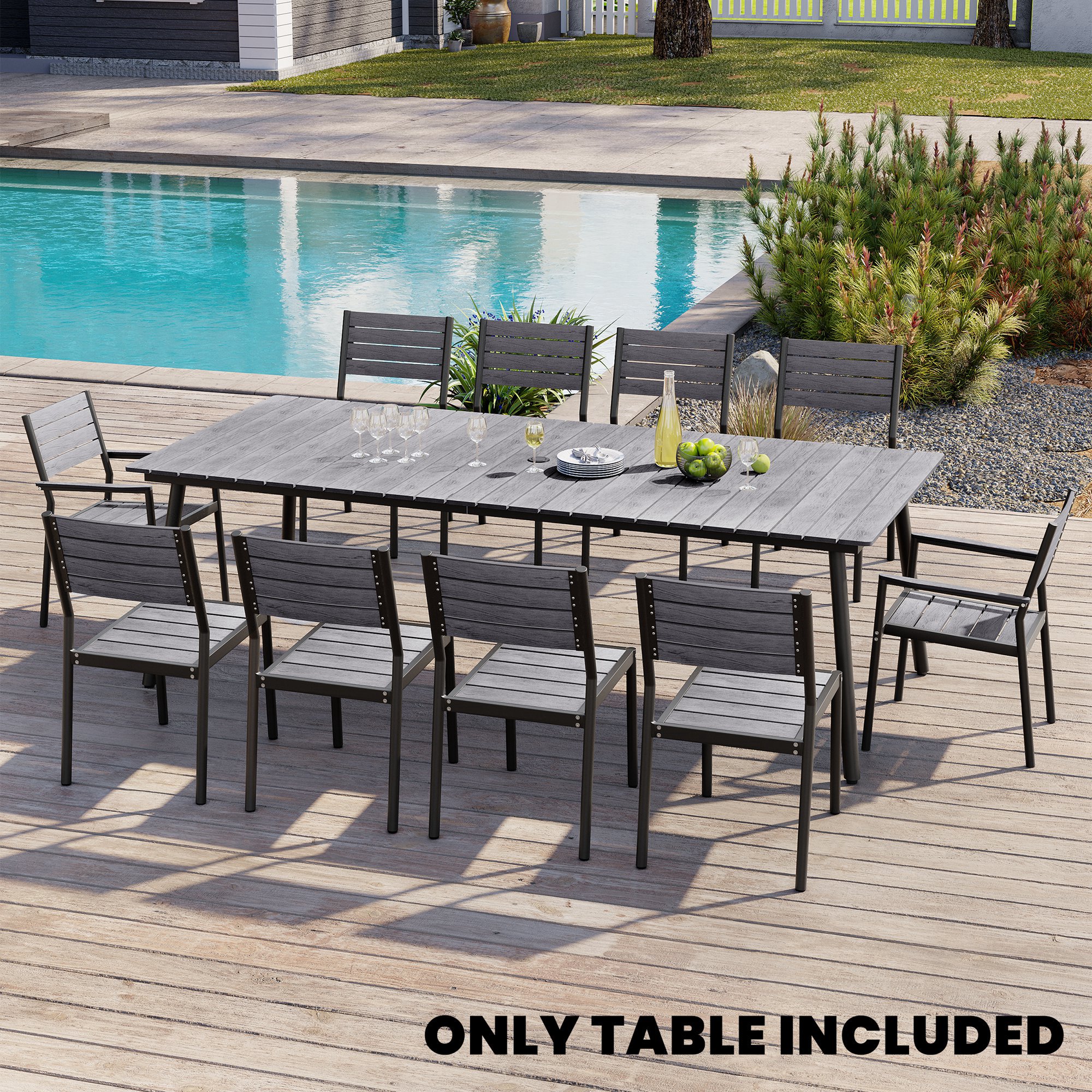 Crestlive Products CL-TB012GRY240 Patio-Tables - View #2