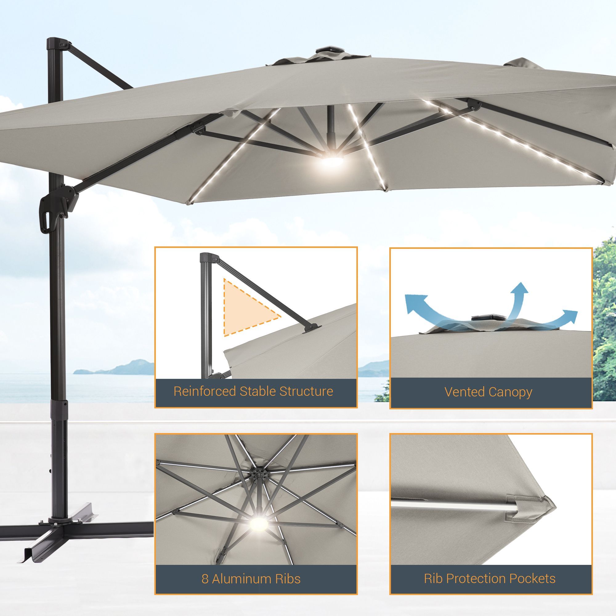 Sonkuki SD-NB2735-LEDGY Umbrellas-2 - View #2