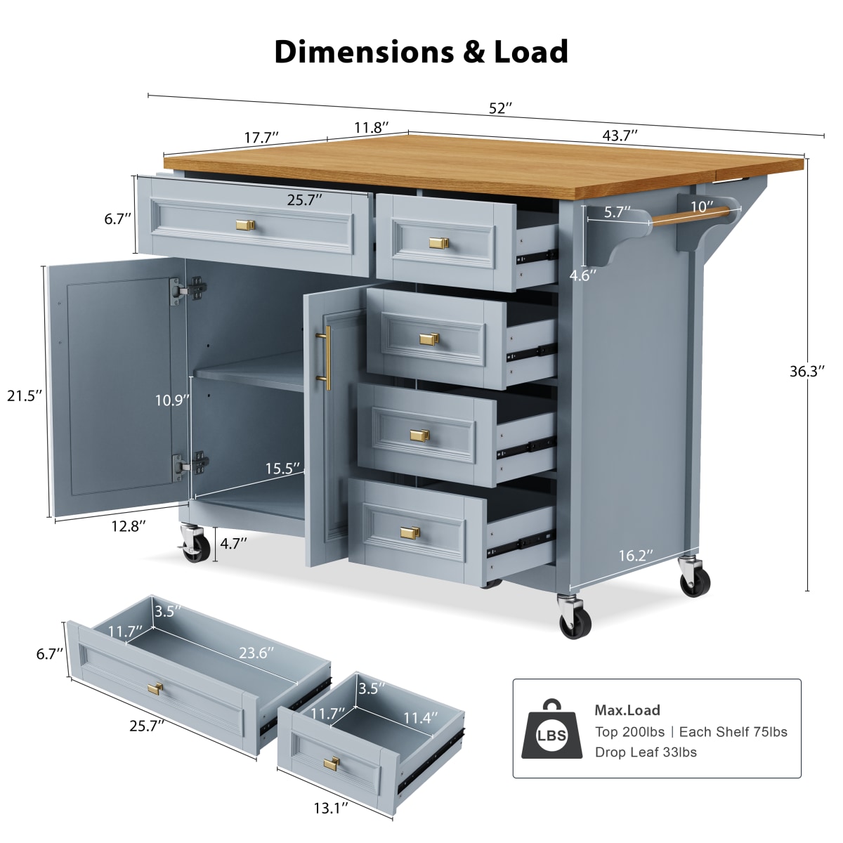 Streamdale Furniture N707P195393G Kitchen-Furniture - View #14