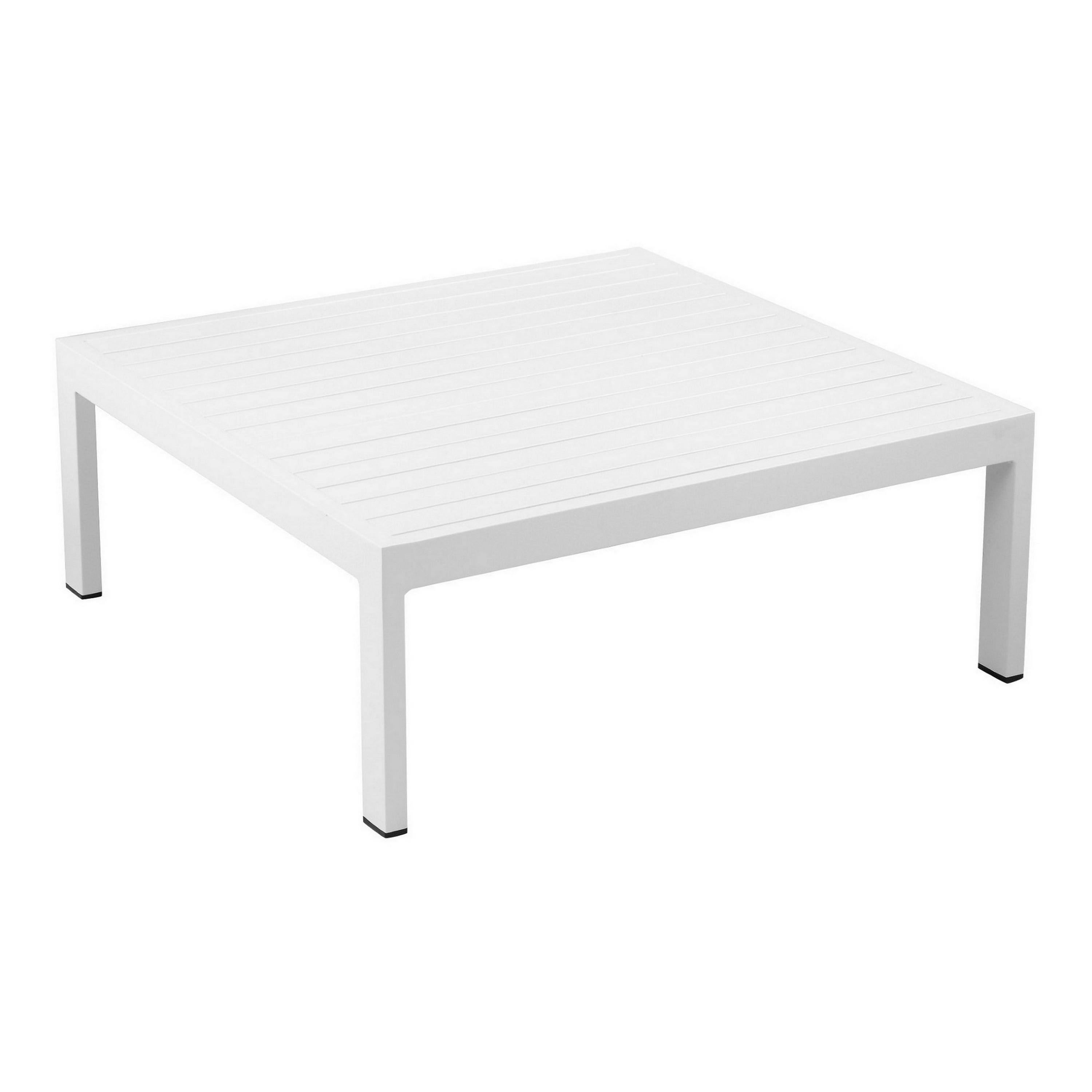 Benzara BM287725 Square Outdoor Coffee Table 32-in W x 32-in L