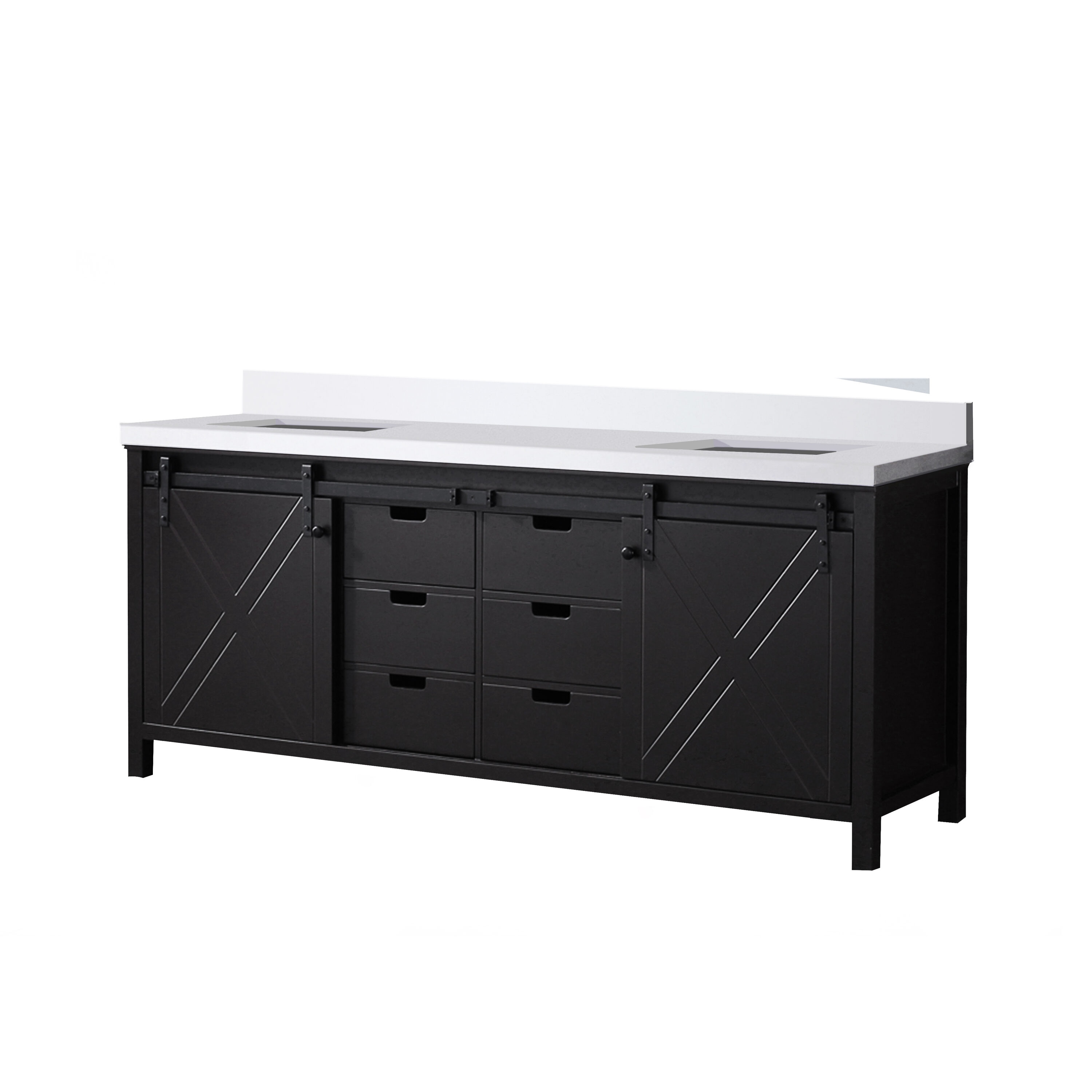 Lexora LVM80DC300 Bath-Vanity-Combo - View #3