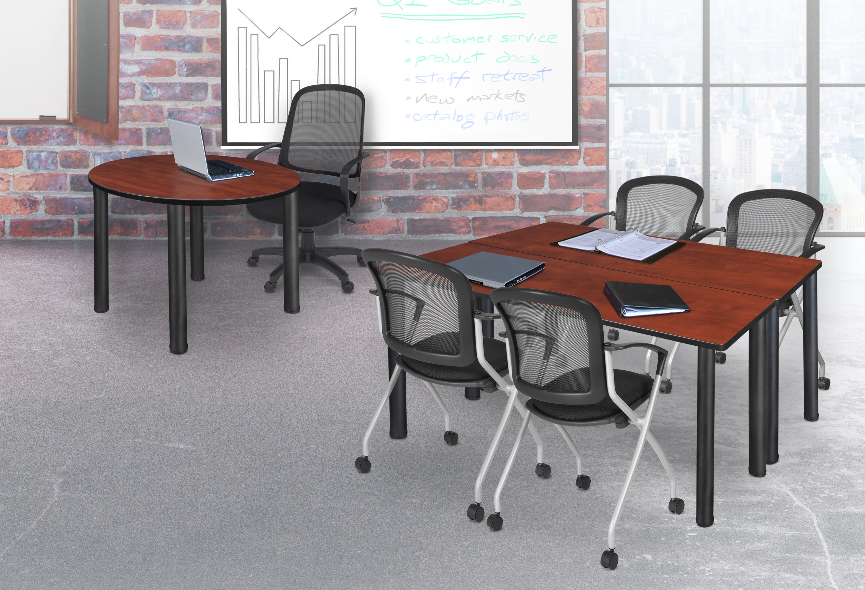 Regency MT7224CHBPBK23BK Office-Tables - View #7