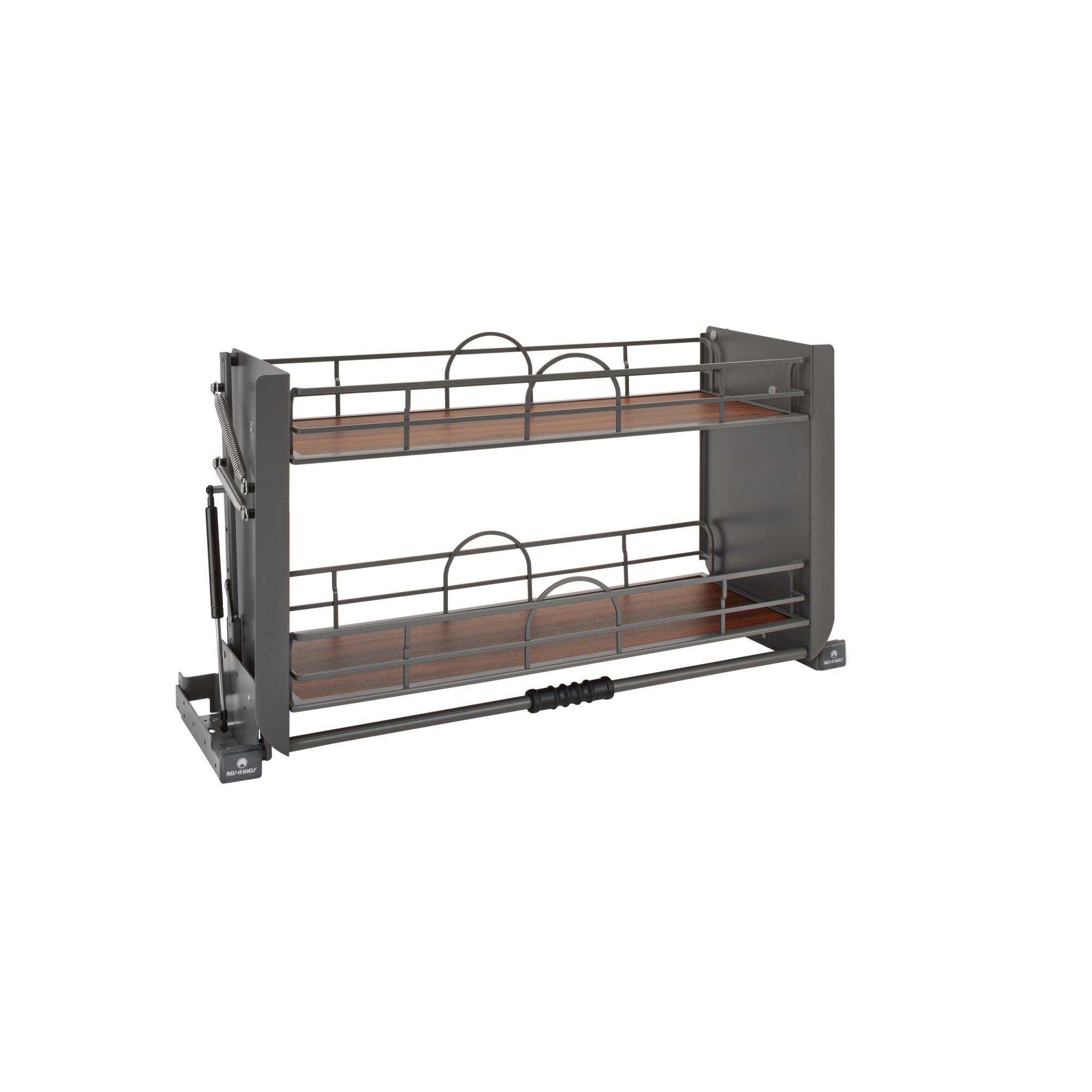 Rev-A-Shelf 32.02-in W x 18.22-in H 2-Tier Cabinet-mount Metal Sliding Shelf  Kit in the Cabinet Organizers department at