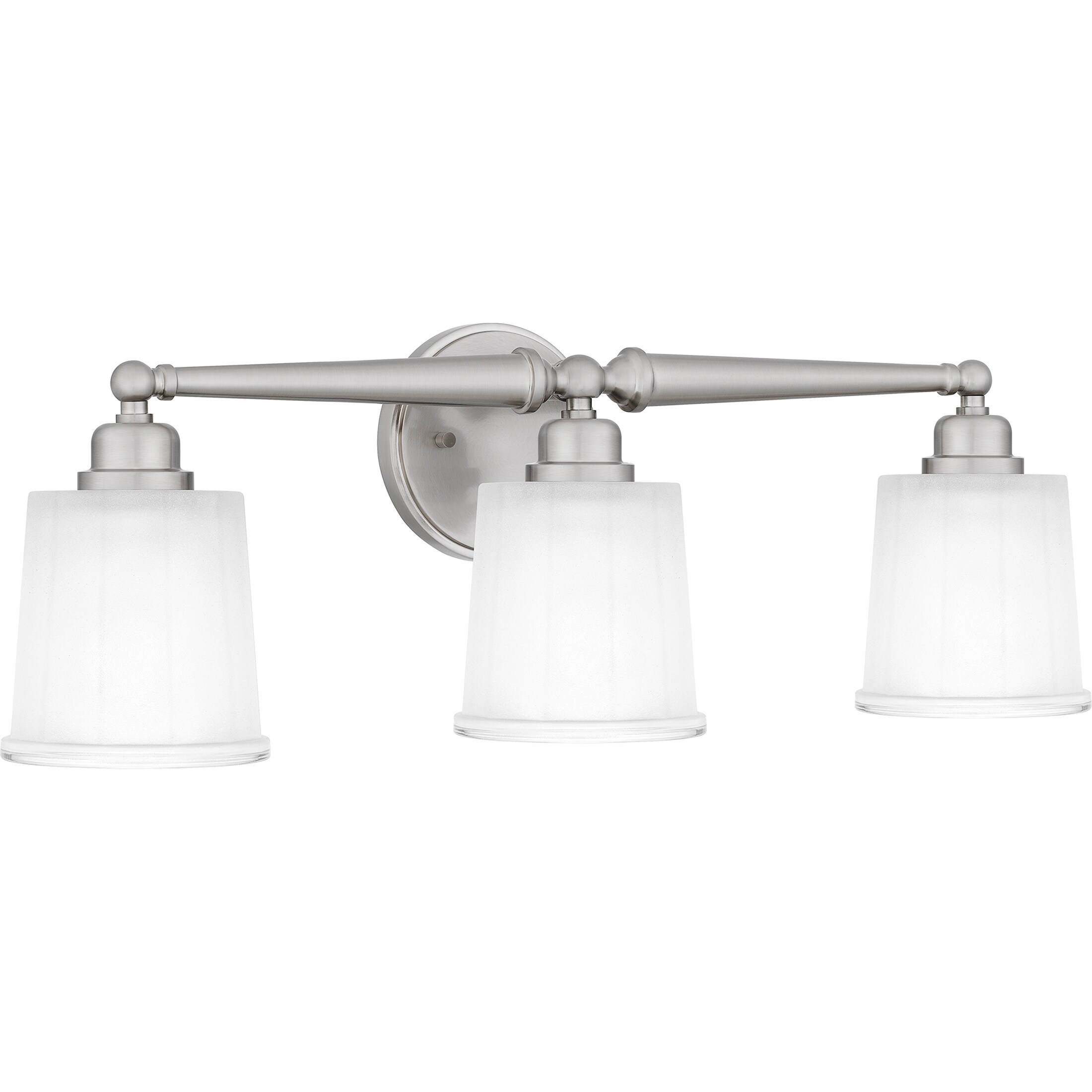 Quoizel Cecilia 24-in 3-Light Brushed Nickel Led, Traditional Vanity ...