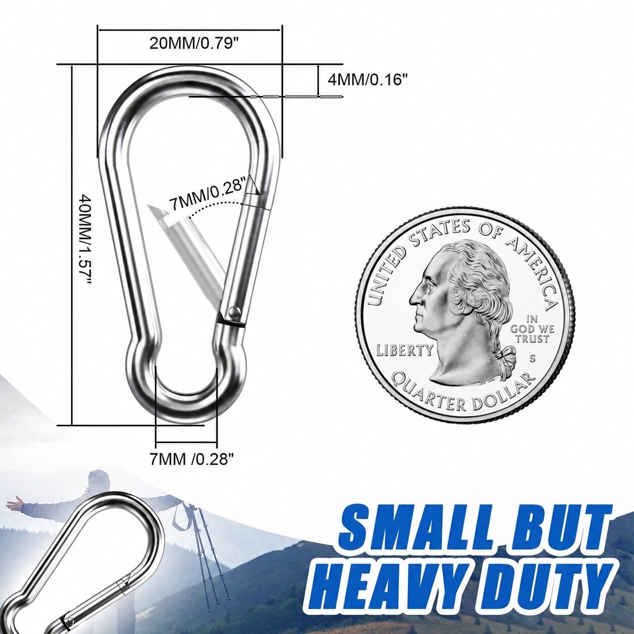 Justincity LJT0610J075 carabiners - View #3