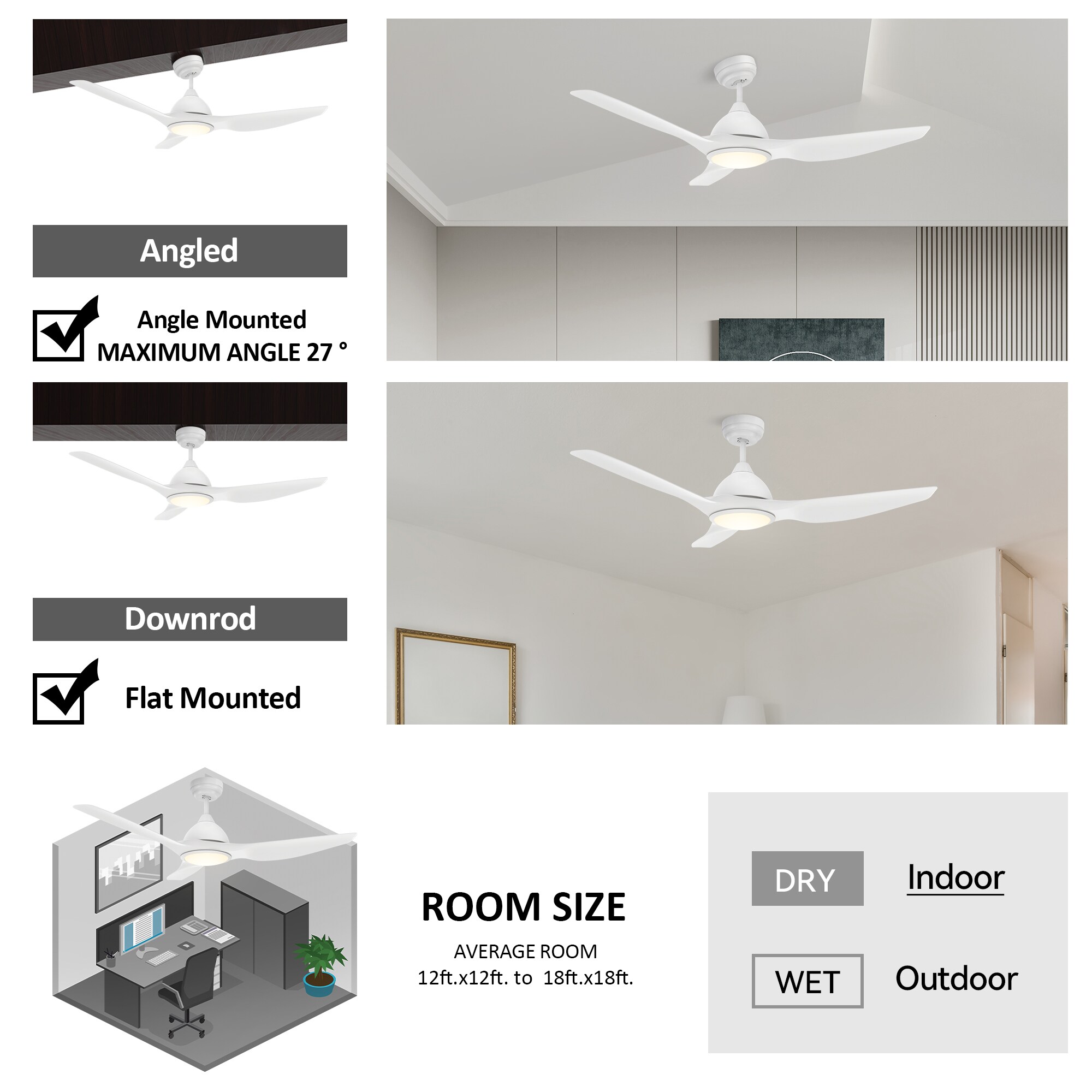 CARRO USA LS523K-L12-W1-1 Ceiling-Fans - View #11