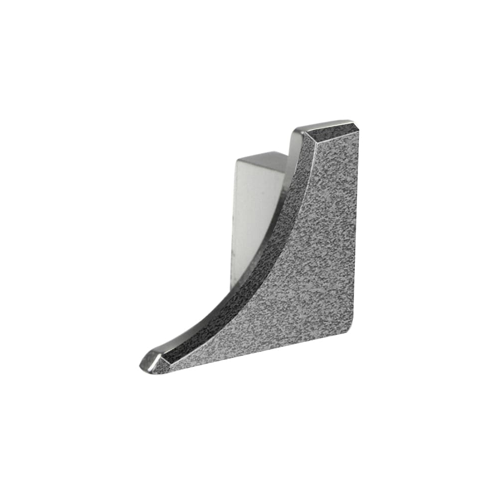 Schluter Systems ER/AHKA/TSG Dilex-AHKA 0.25-in W x 0.5-in L Pewter textured color-coated aluminum Aluminum End caps Tile Edge Trim