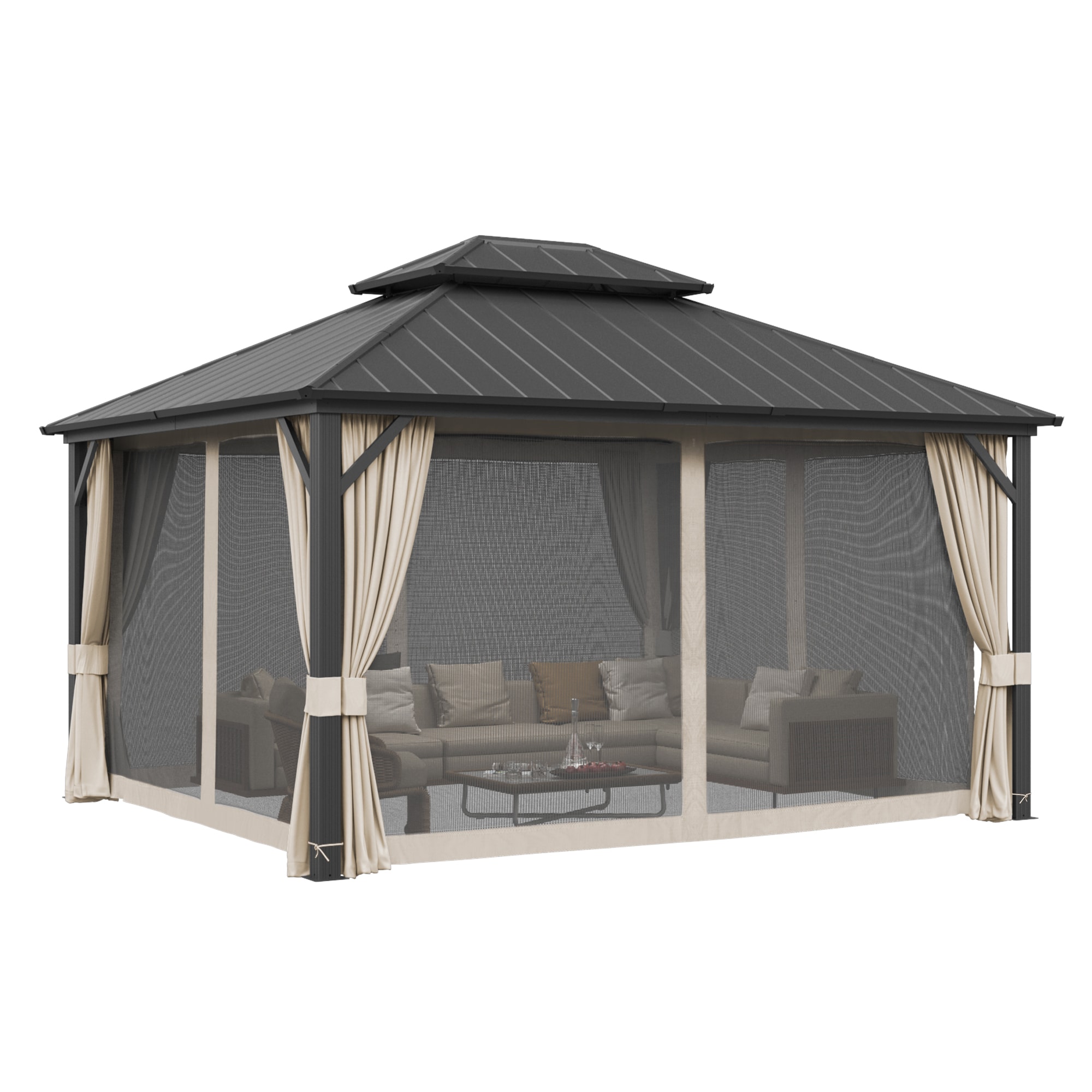Yurevna KKLT-BL-3 Wood-Resin-Gazebos - View #3