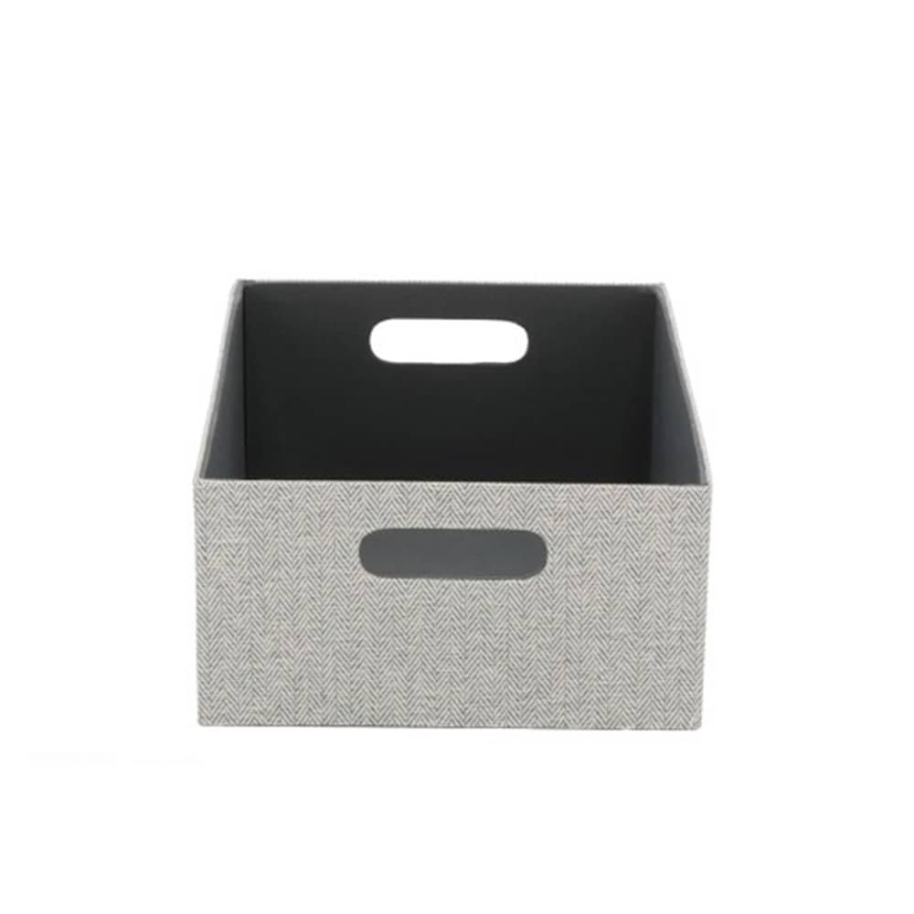 allen + roth FSI-REC-GR Medium Gray Fabric Decorative Bin