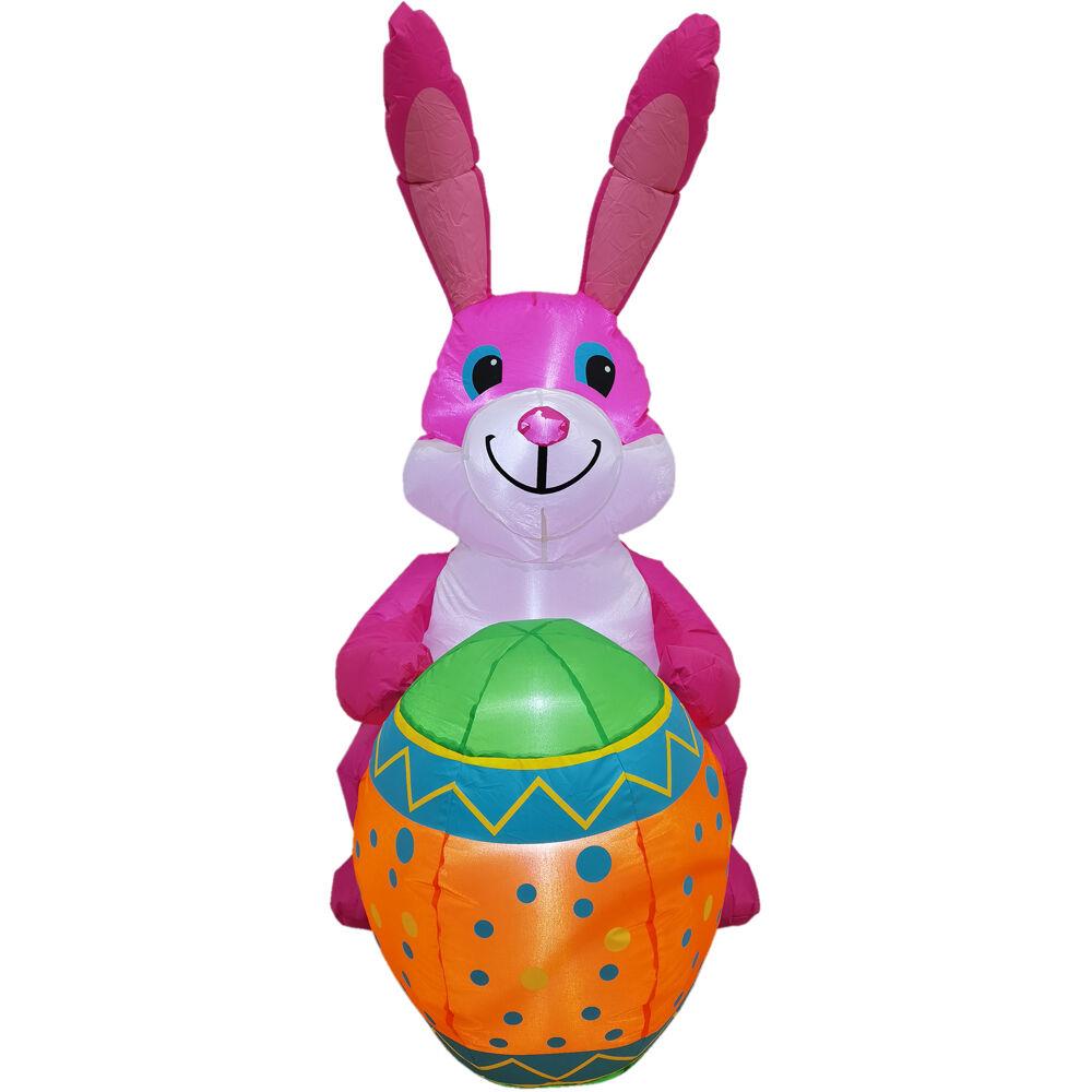 Fraser Hill Farm FHINESTBN043-L 60-in H Lighted Easter Inflatable
