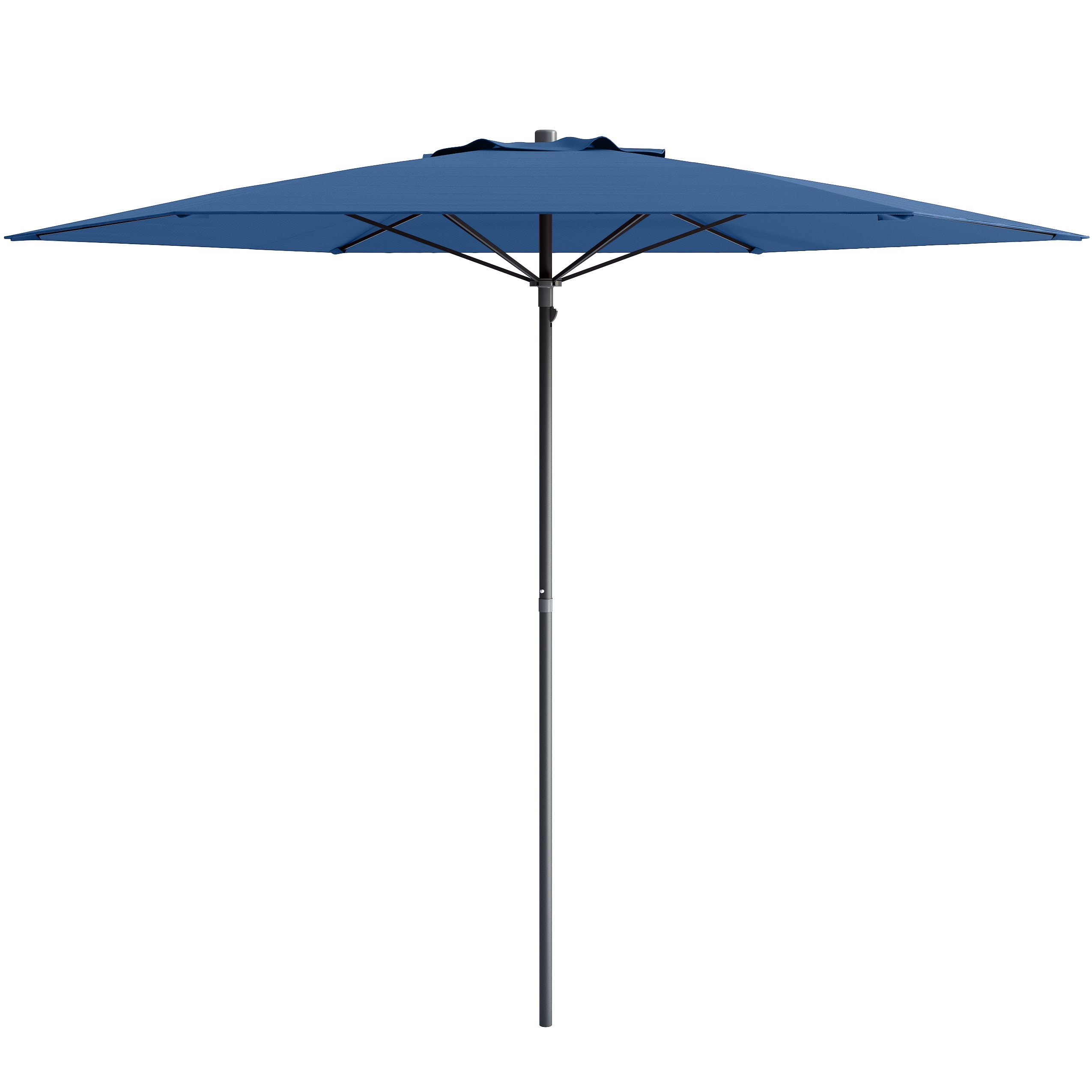 7.5 ft Cobalt Blue UV Resistant Beach Patio Umbrella with Steel Frame