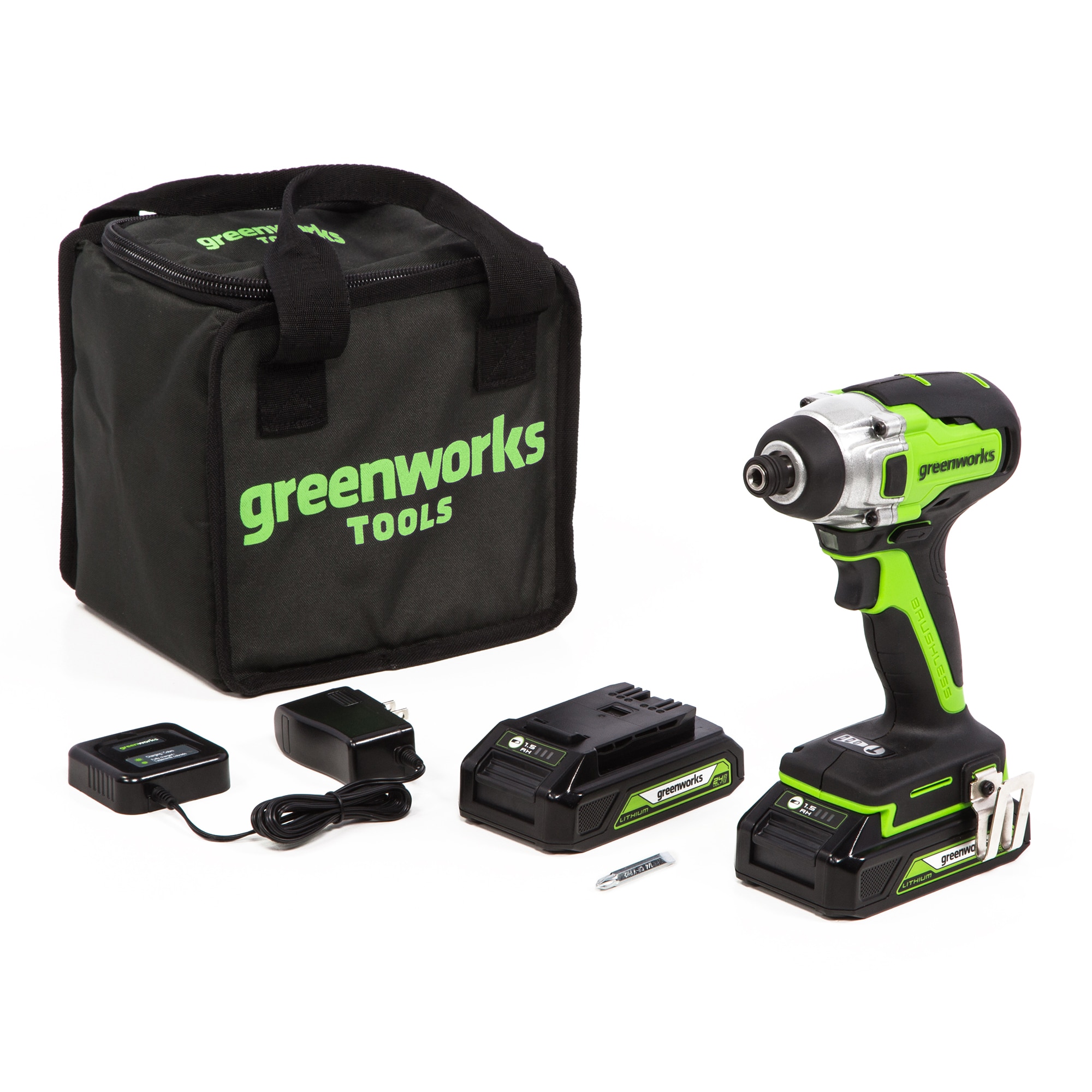 Greenworks 24-volt 1/4-in Brushless Cordless Impact Driver (2