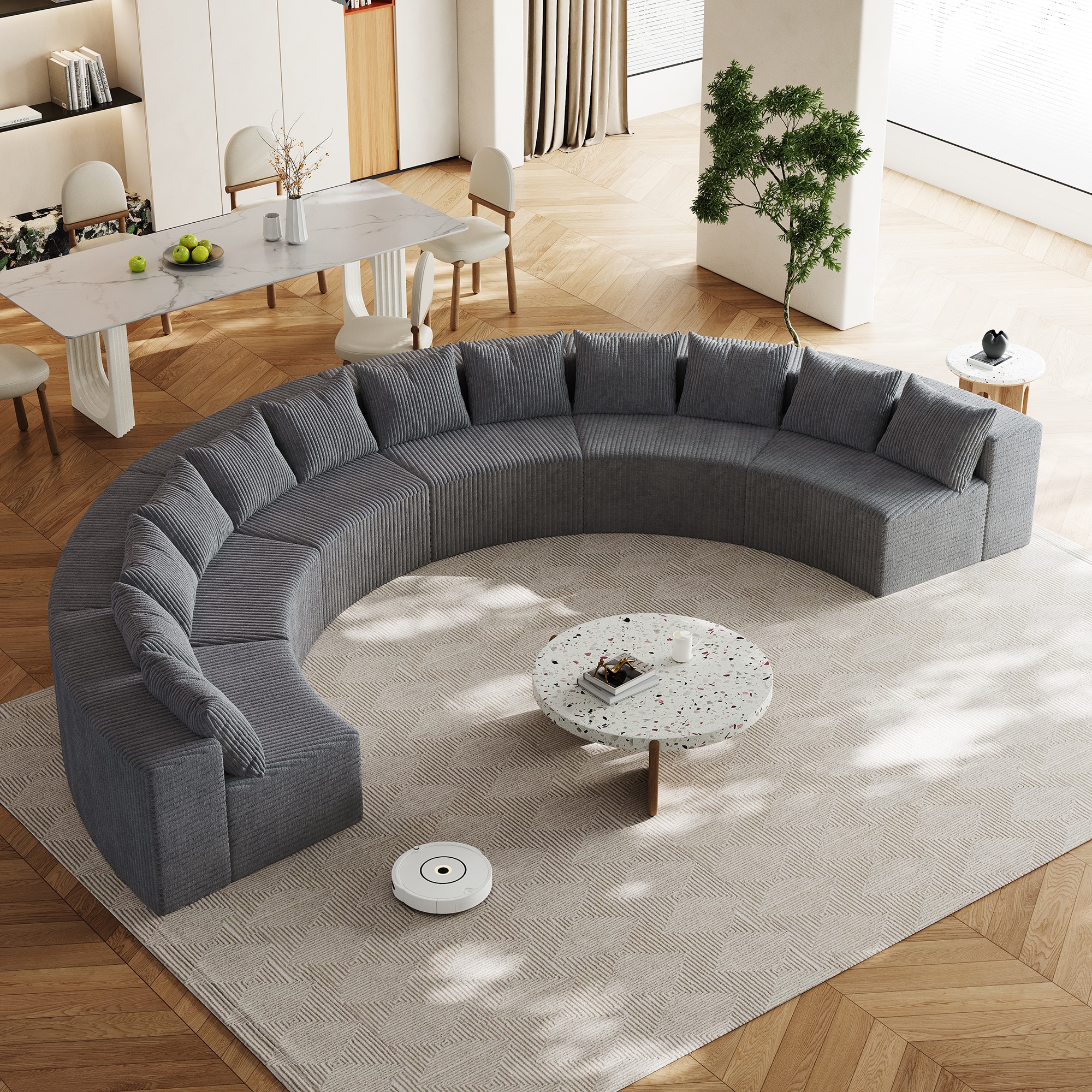 SINOFURN SYA020330GY Sofas-Loveseats - View #2