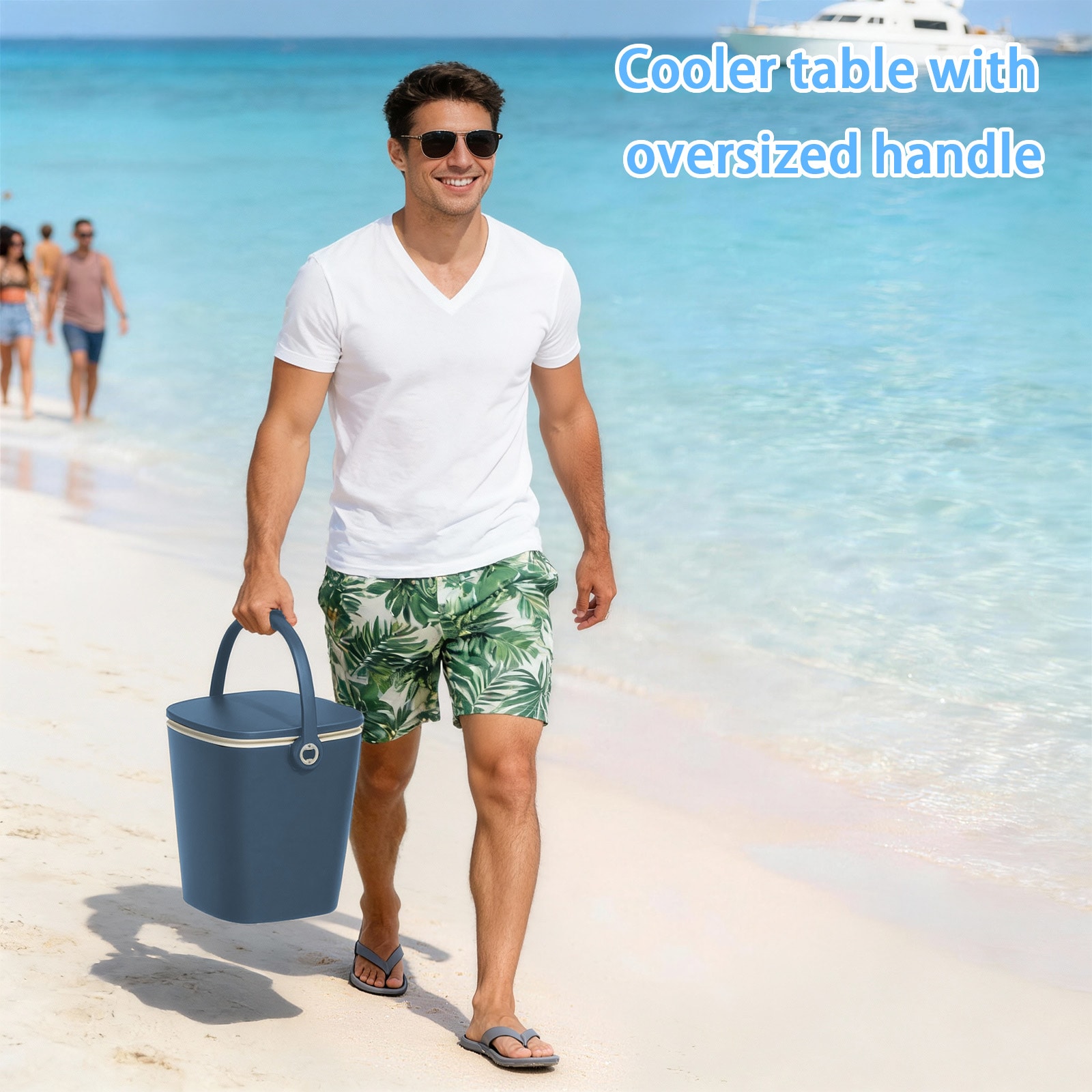 Patiozen Outdoor Portable Coolers Ice Buckets for Parties with Pop Up ...