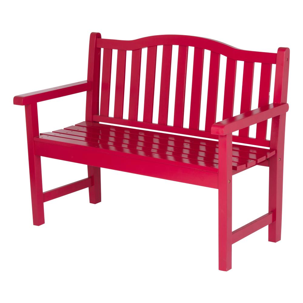 Shine Company 44.75-in W x 36-in H Chili Pepper Cedar Bench at Lowes.com