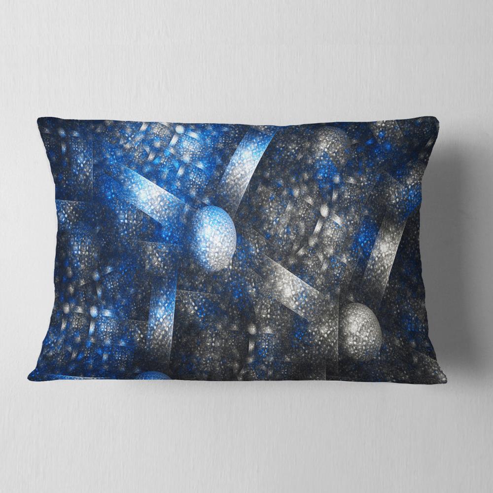 Designart CU16115-12-20 12-in x 20-in Blue Indoor Decorative Pillow