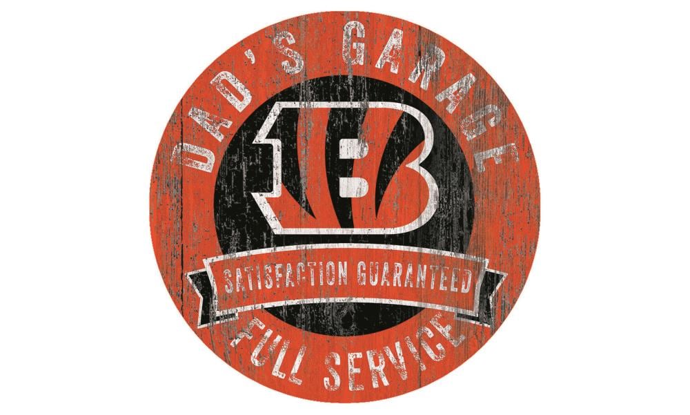 Cincinnati Bengals 23 LED Retro Logo Round Wall Sign