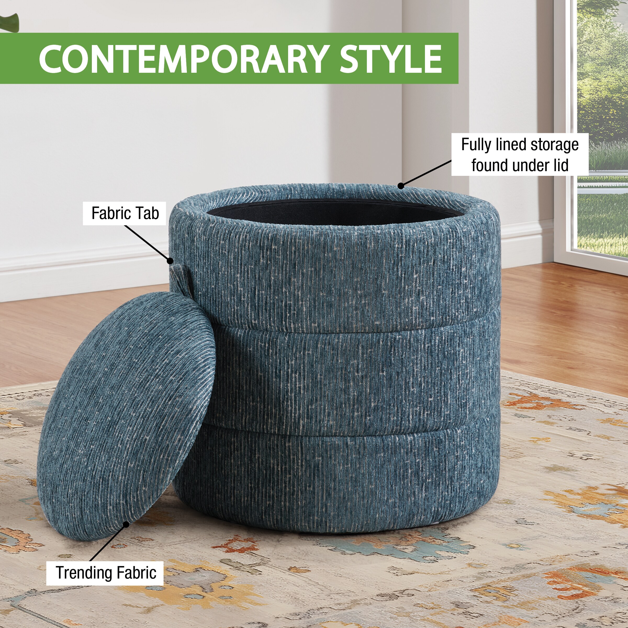OSP Home Furnishings BTY-KA1 Indoor-Ottomans - View #7
