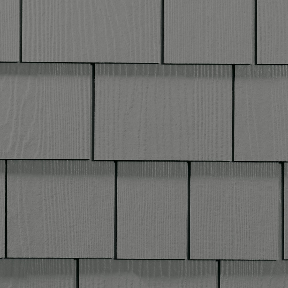 James Hardie 6511301 Statement Collection HZ5 Straight Fiber Cement Cedarmill Shingle siding panel Gray Slate 15.25-in x 48-in