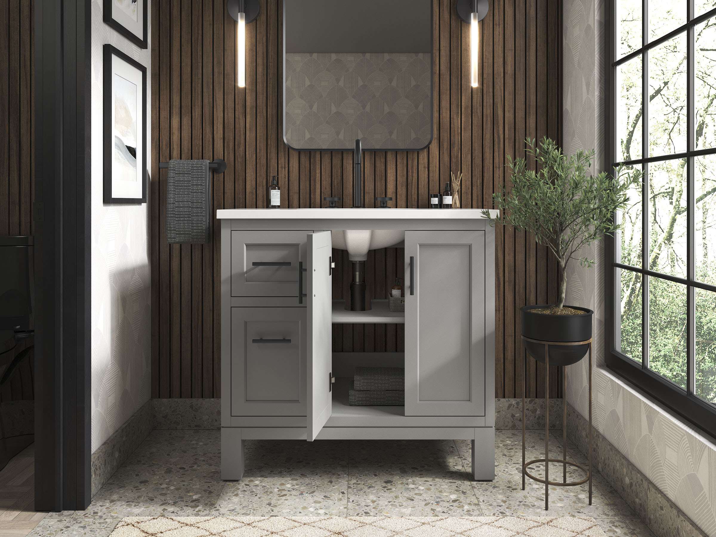KOHLER 31244-ASB-1WT Bath-Vanity-Combo - View #9