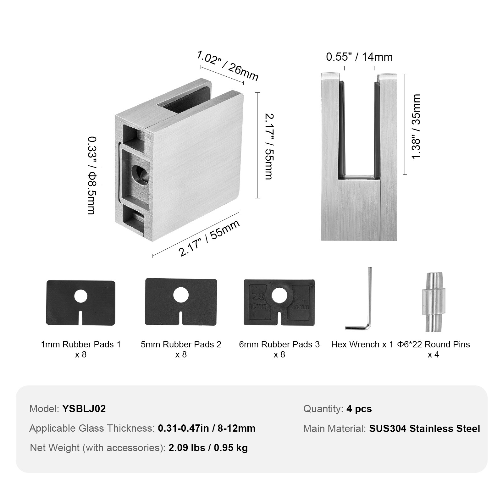 VEVOR SCBLZJYSFX4P05648V0 Deck-Adapters - View #7