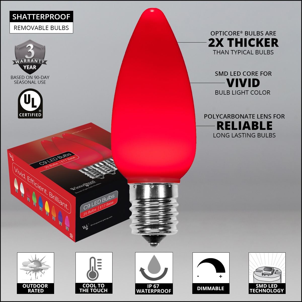 Wintergreen Lighting 77632 Christmas-String-Lights - View #4