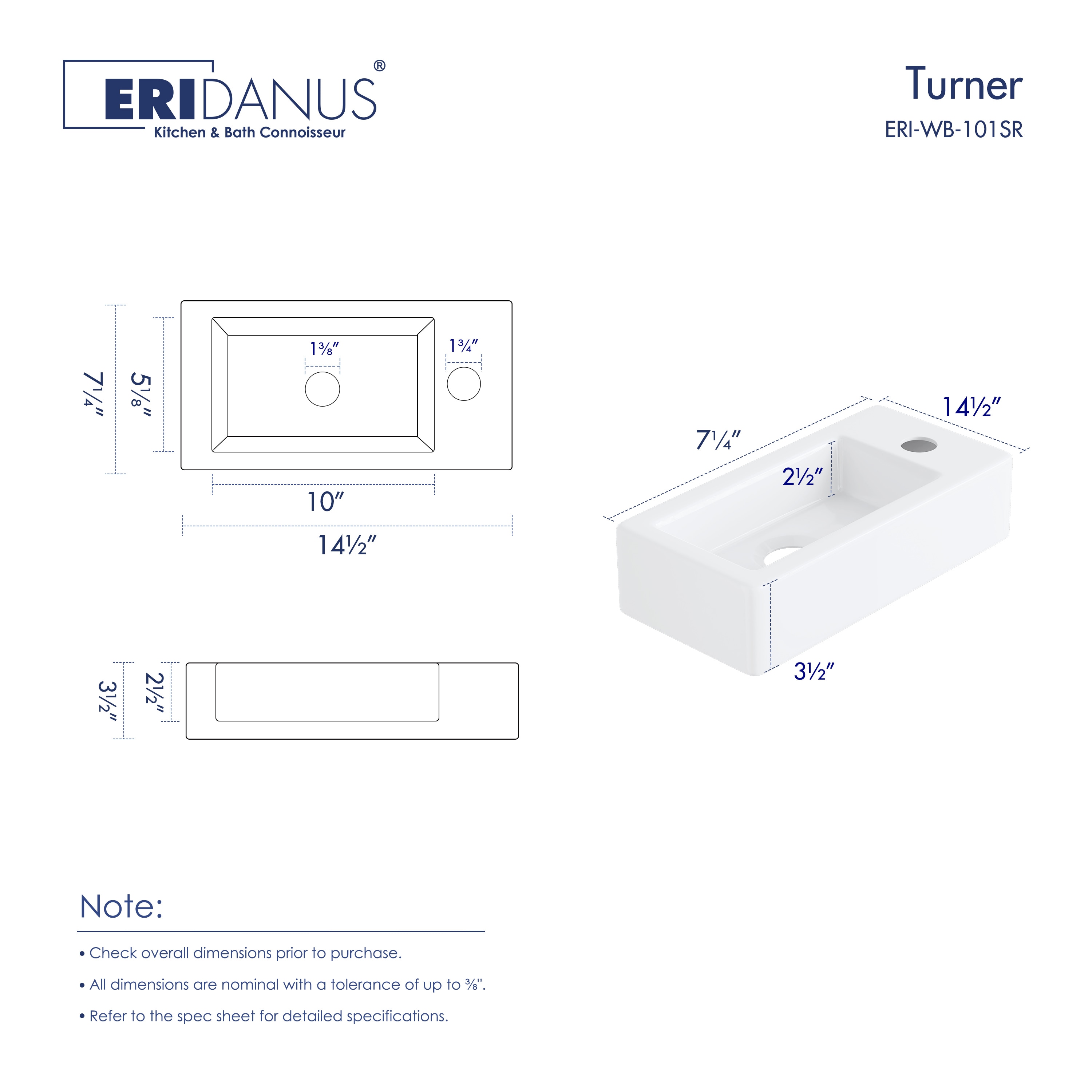 Eridanus ERI-WB-101SR Bath-Sink - View #2