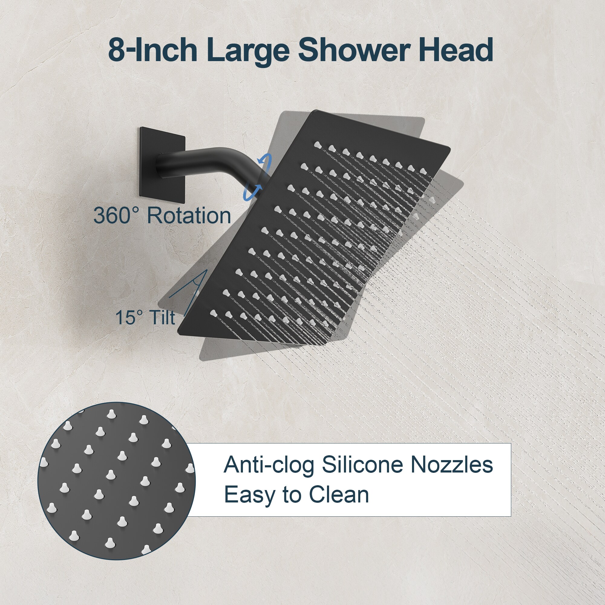 GRANDJOY TOBILI5185CH Showerhead-Bar-Panels - View #3
