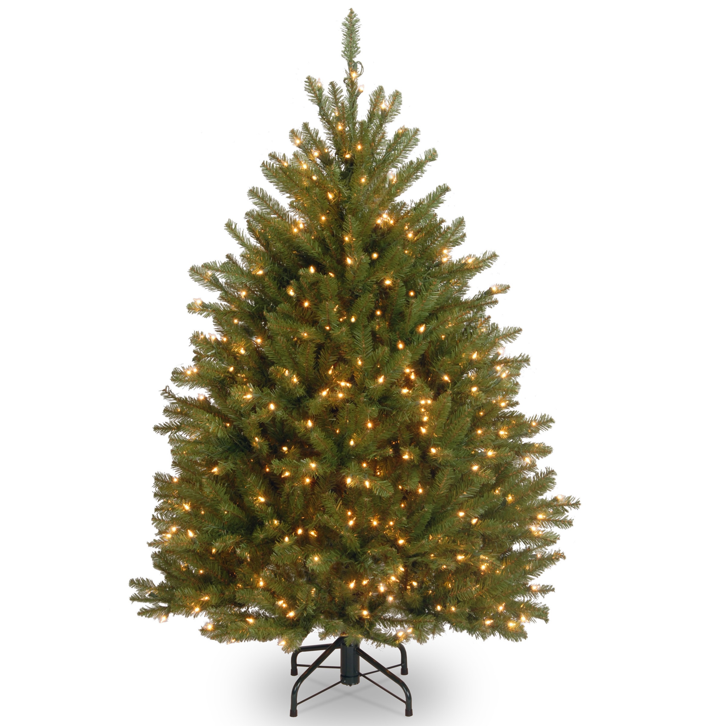National Tree Company DUH-45LO 4.5-Feet Dunhill fir Pre-lit Artificial Christmas Tree with Clear Incandescent Lights
