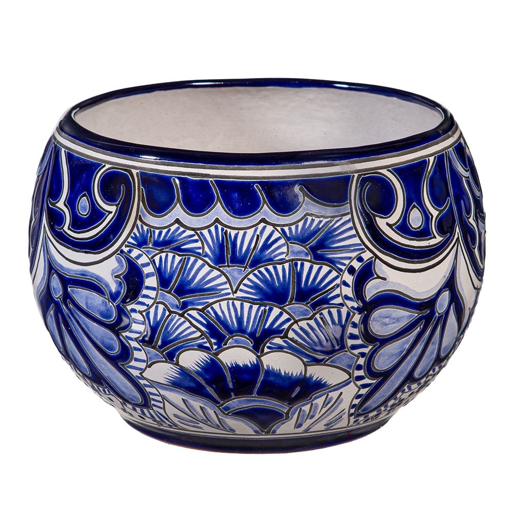 Style Selections ZLW84G2483 Urn 9.0-in W Small Multiple colors/finishes Clay Indoor/Outdoor Planter with Drainage Holes