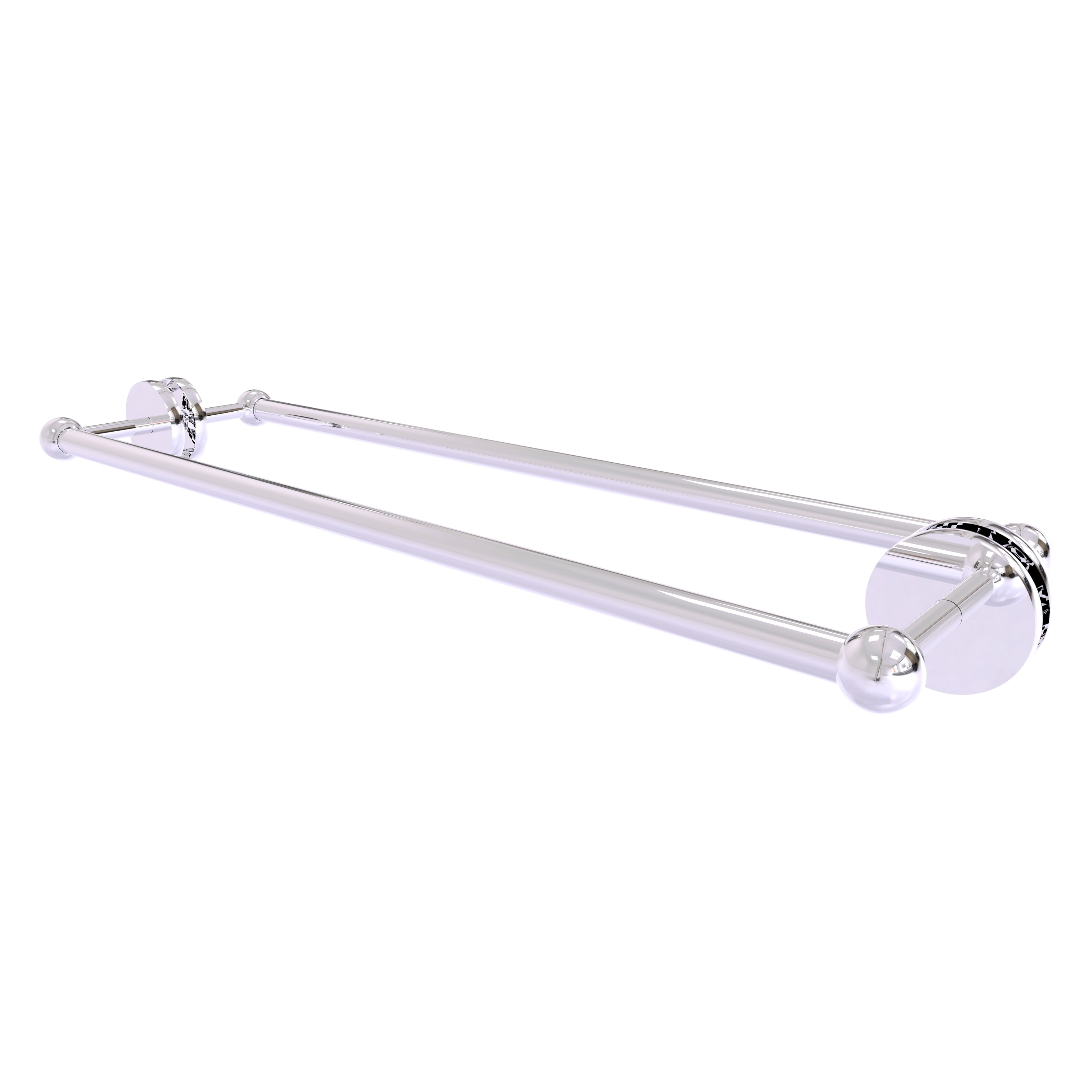 Allied Brass P1000-41-BB-24-PC Prestige Skyline 24-in double Polished Chrome Wall mount Double Towel Bar