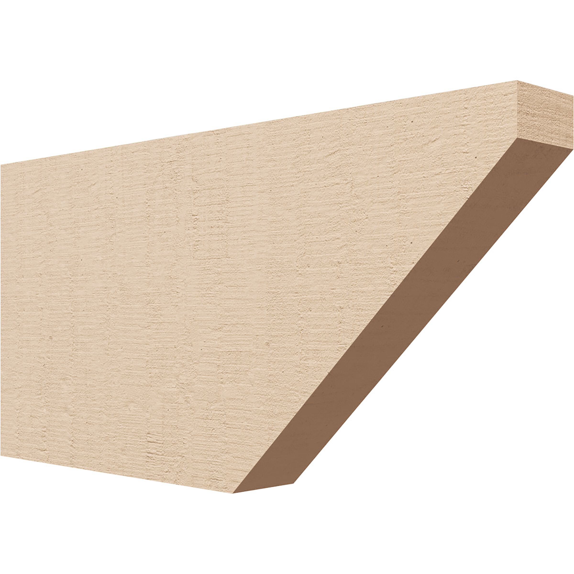 Ekena Millwork RFTU02X08X16CONRCPR Concord Woodgrain 2-in x 8-in x 16-in Brown Urethane Standard bracket
