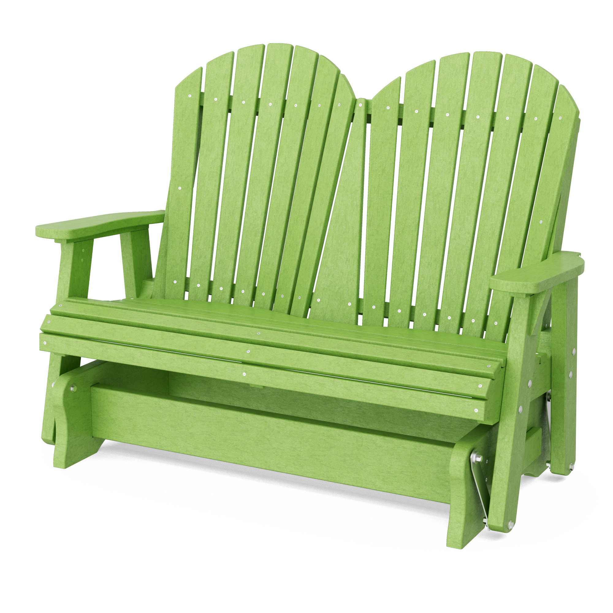 Wildridge LCC-104-TLG Heritage 2 -person Lime Green HDPE Outdoor Glider