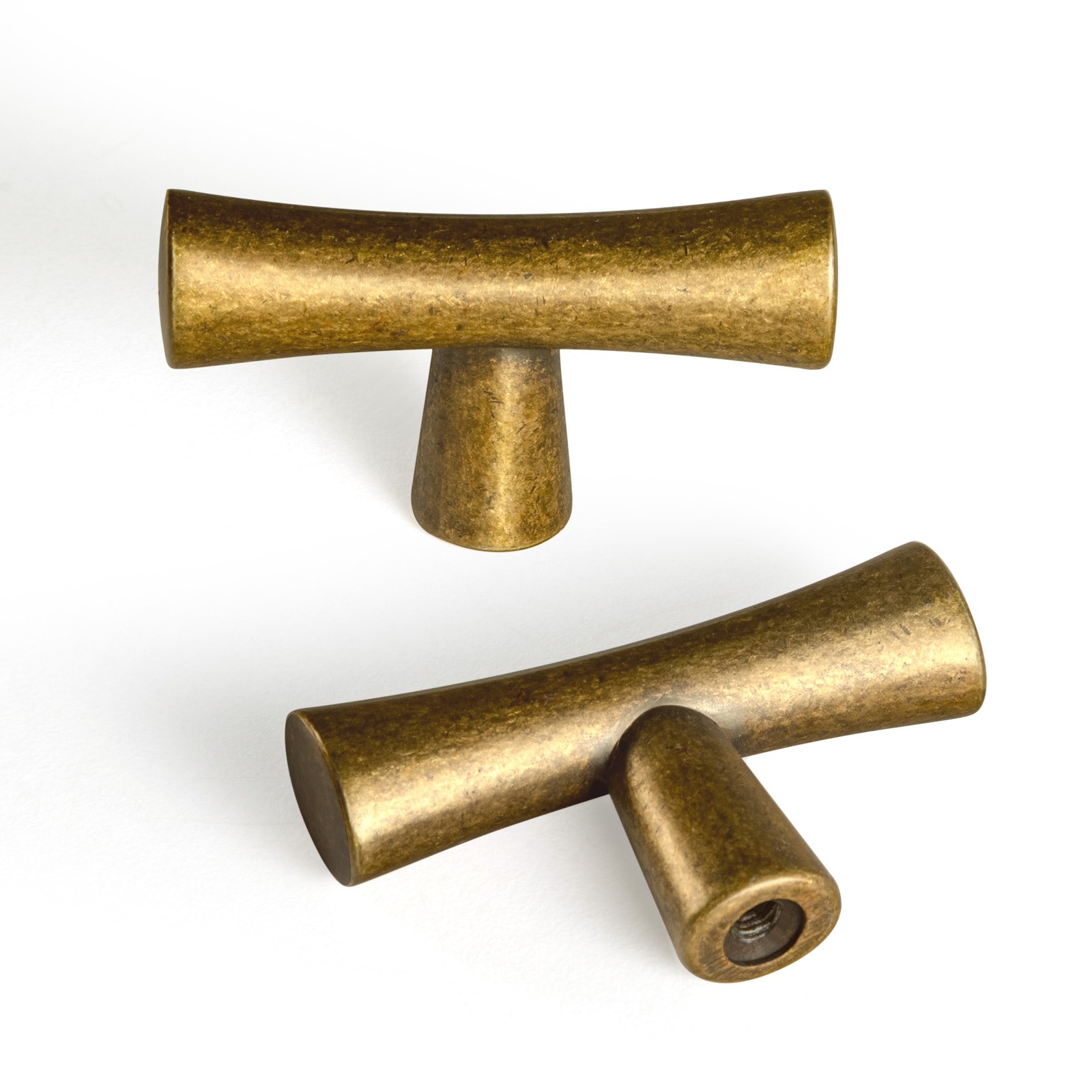 Miaokesen 9360GT-DK 2-in Antique Brass Novelty Classic Cabinet Knob 6 -Pack