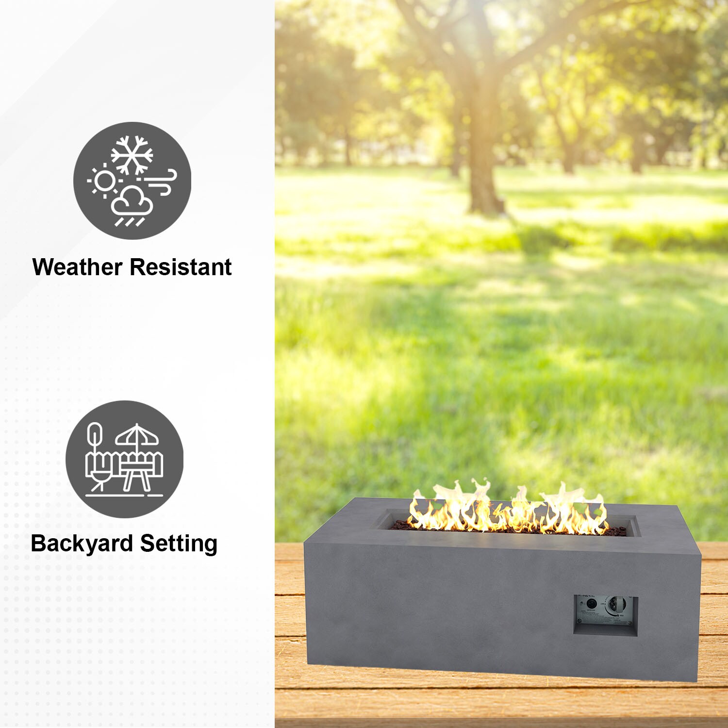 KANTE CT-GFP-R01-81921 Outdoor-Gas-Firepits - View #6