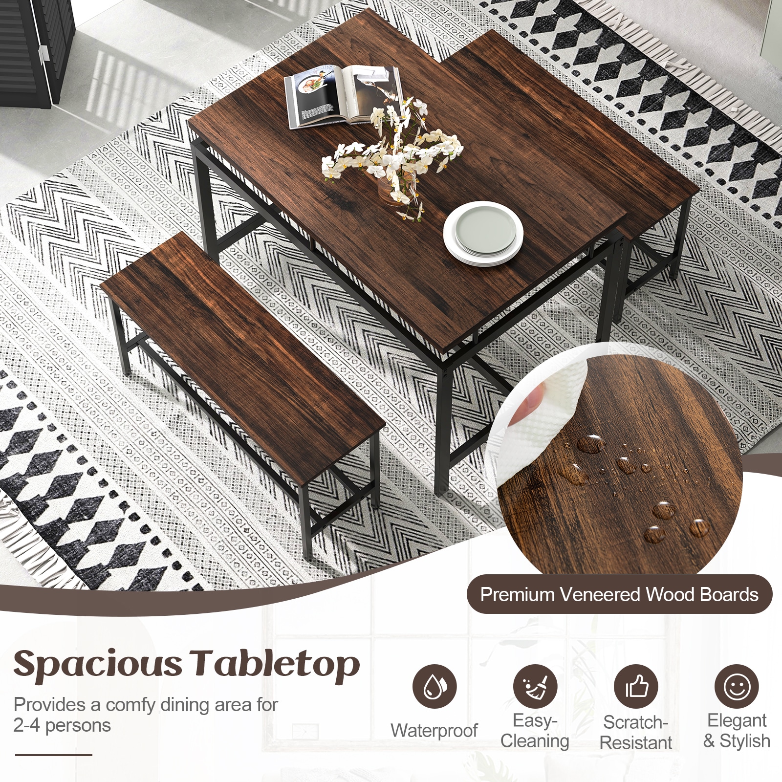 WELLFOR HW-HLY-66691CF Dining-Sets - View #4