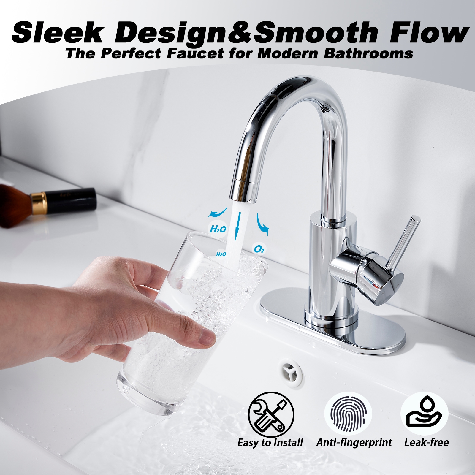 BYH SH-1003-PC Lavatory-Faucets - View #2