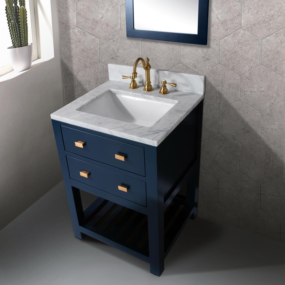 Water Creation Madalyn 24-in Monarch Blue Undermount Single Sink ...