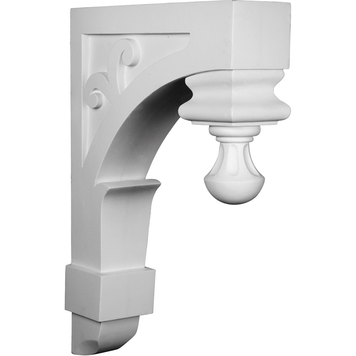 Ekena Millwork COR06X20X30AB 5.75-in x 20.125-in x 30-in Aberdeen Primed White Urethane Paintable Corbel
