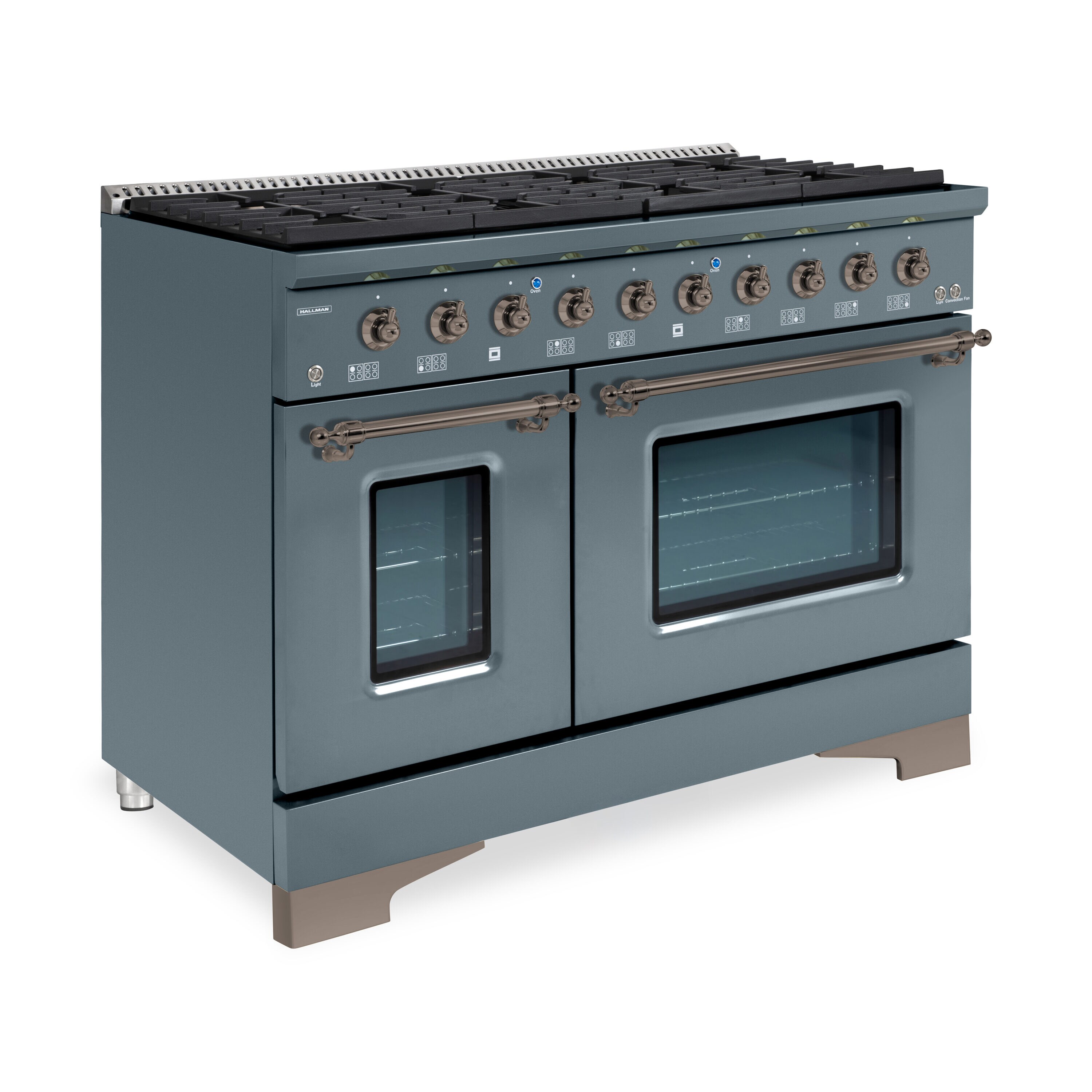 Hallman HCLRDF48BZGR Double-Dual-Fuel-Ranges - View #3