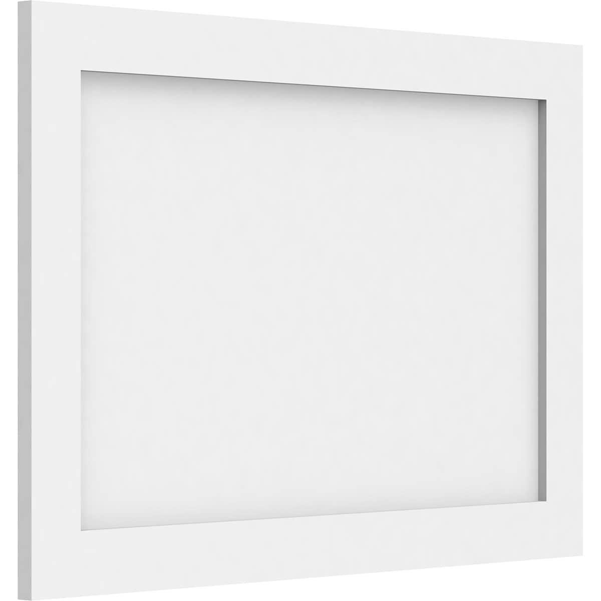 Ekena Millwork WALP26X18X062CNL 26-in x 18-in Smooth Paintable/Stainable White PVC Fretwork Wall Panel (
