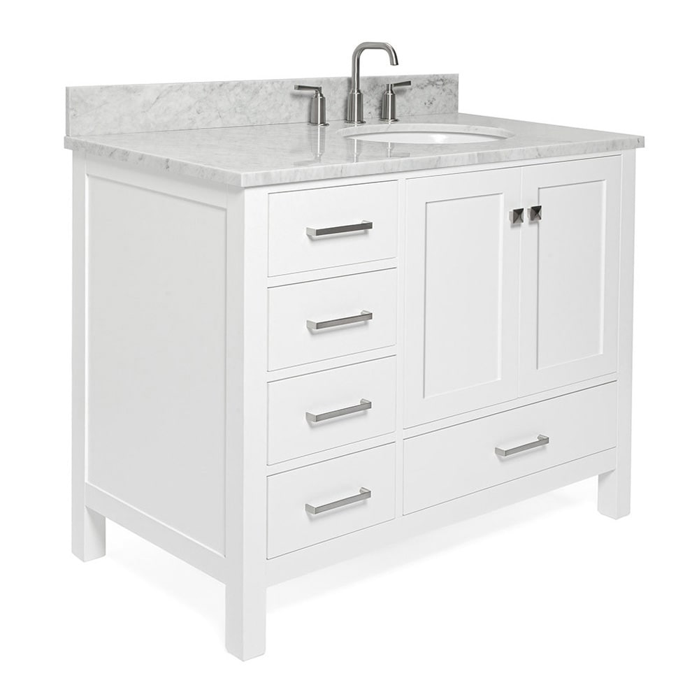 ARIEL A043SRCW2OVOWHT Bath-Vanity-Combo - View #3