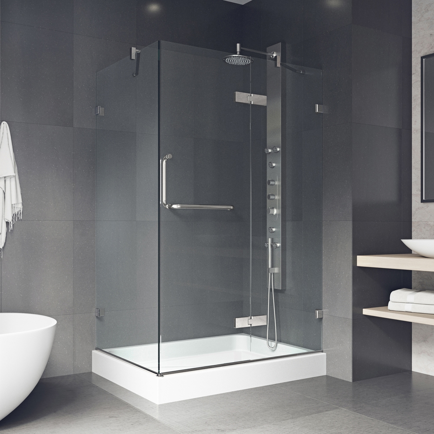 VIGO VG6011CHCL36WR Alcove-Shower-Kit - View #6