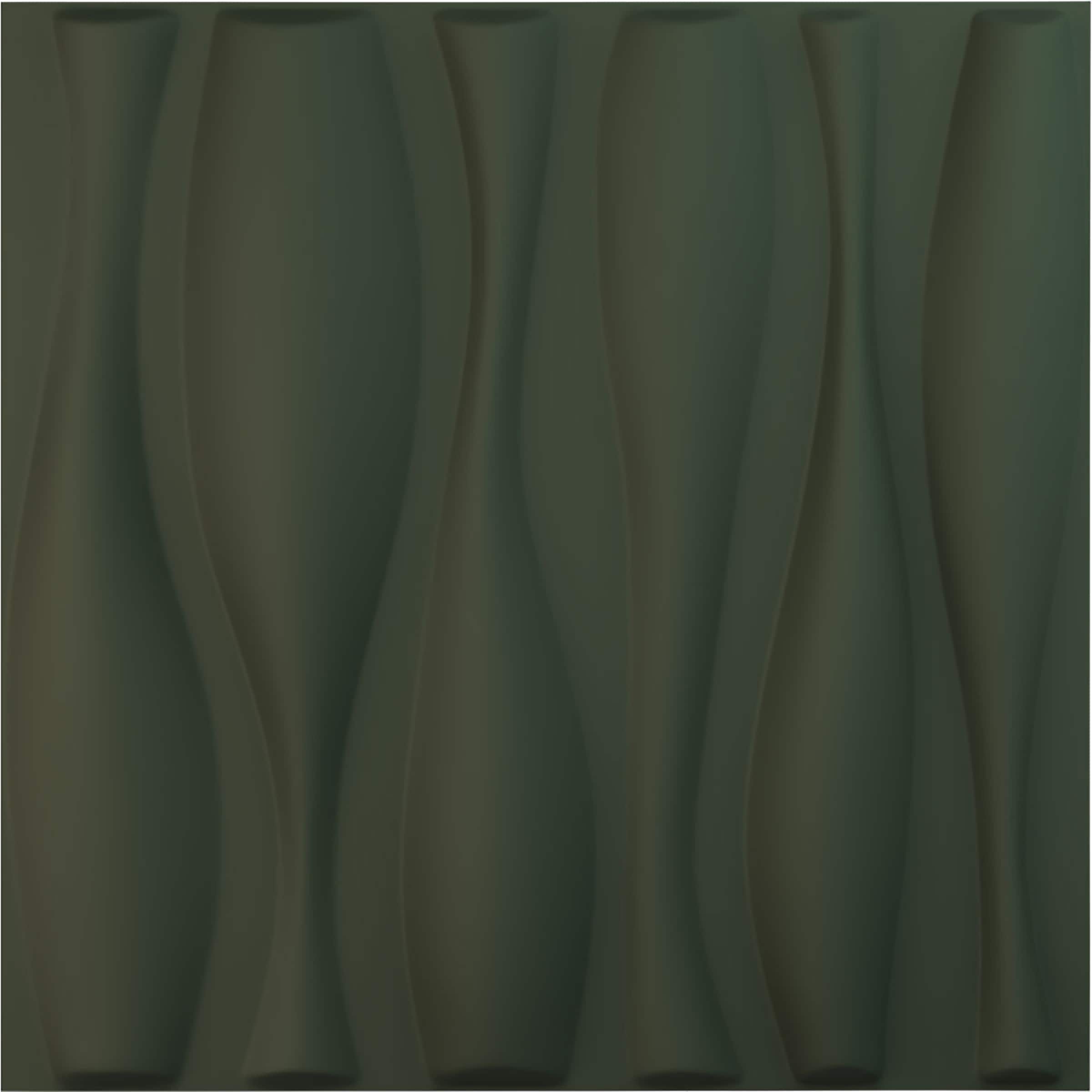 Ekena Millwork WP20X20FAGHC 19-5/8-in x 19-5/8-in Embossed Paintable/Stainable Green PVC Abstract Wall Panel ( 2.67-sq ft )
