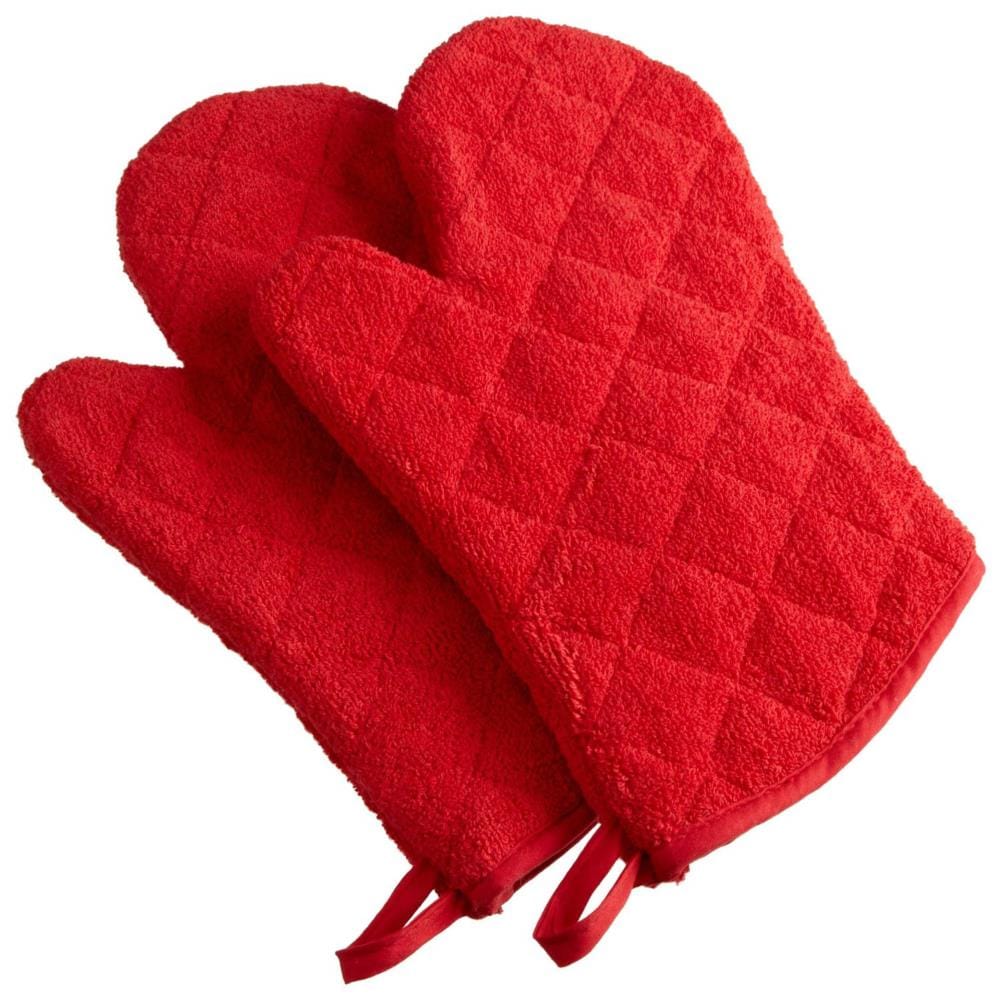 Big Red House Heat-Resistant Oven Mitts - Set of 2 Silicone Kitchen Oven  Mitt Gloves, Pink