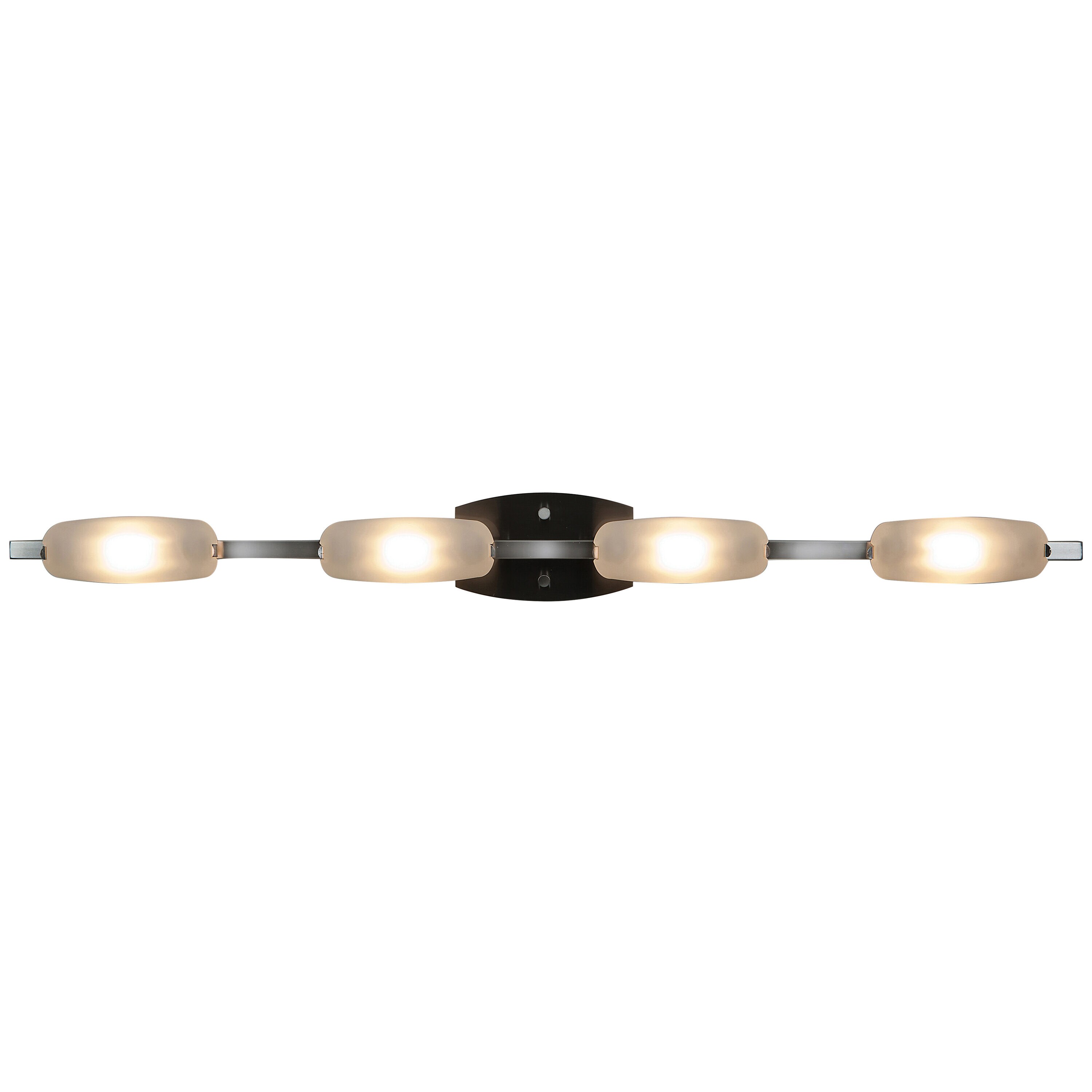 Access Lighting 63961LEDD-MC/FST Nido 42-in 4-Light Matte Chrome Transitional Vanity Light